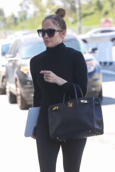 Jennifer Lopez Looks Chic in All-black at her Business Meeting in LA ...