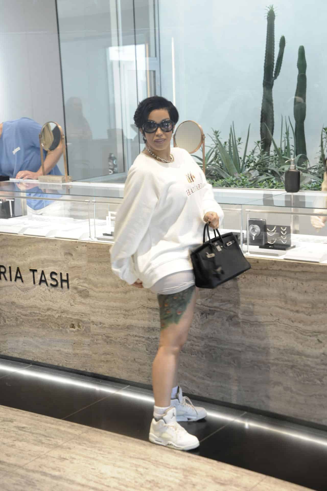 Cardi B - Bling Shopping at Maria Tash Jewelry in LA - June 24, 2024 - 1