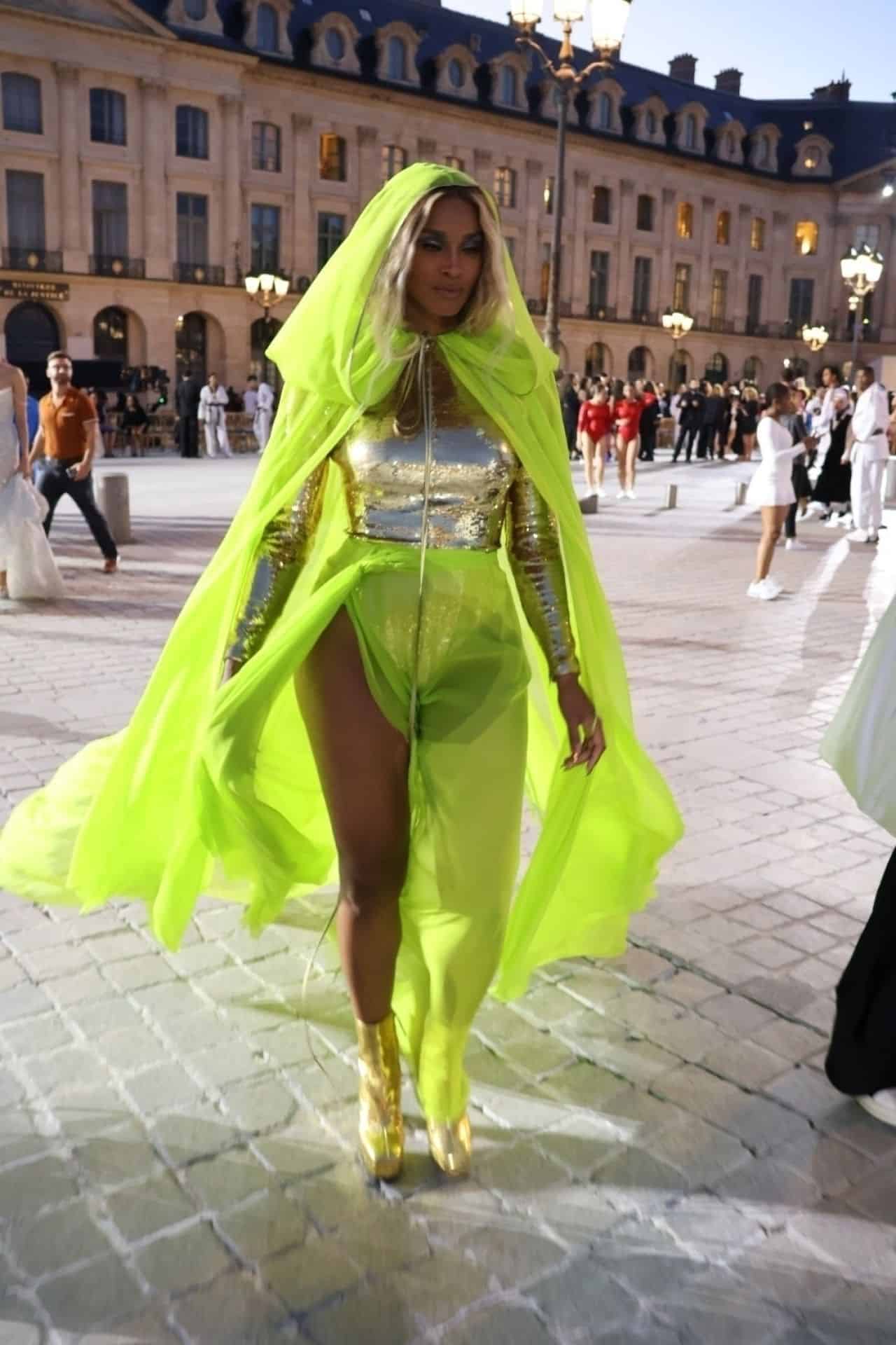 Ciara - Fluorescent Fashion at Vogue World Show During Paris Fashion Week - June 23, 2024 - 1