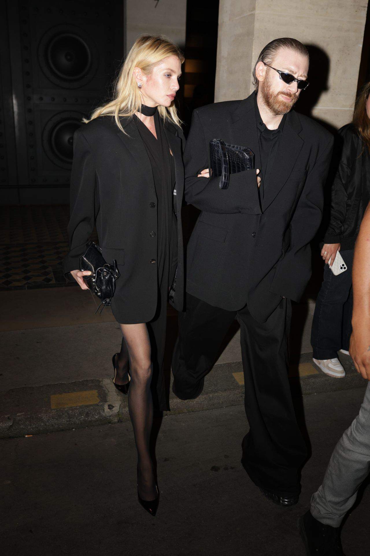 Stella Maxwell and Guram Gvasalia Exit from Costes in Paris - 06-27-2024 - 1