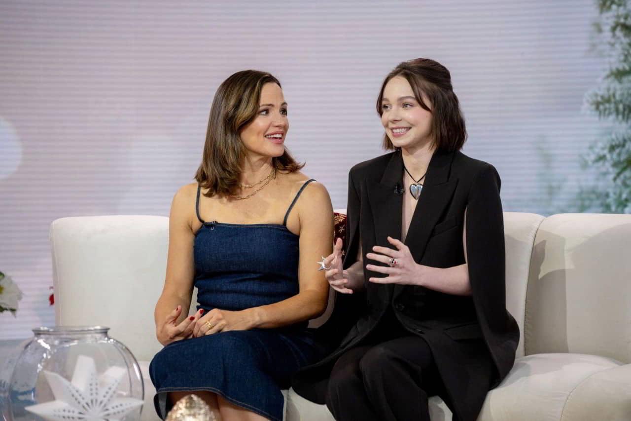 Emma Myers and Jennifer Garner on The Today Show in NYC, November 28, 2023 - 1