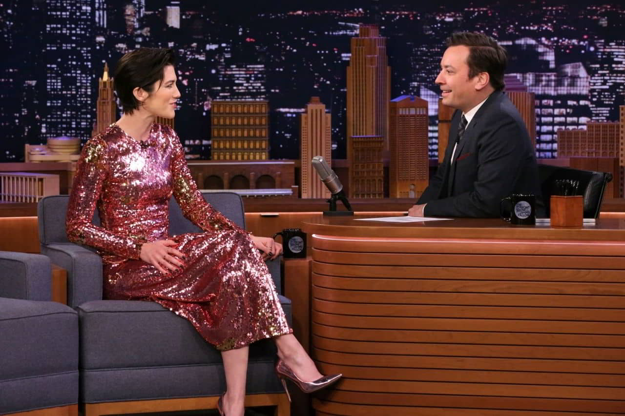 Mary Elizabeth Winstead on Tonight Show Starring Jimmy Fallon in NYC, February 3, 2020 - 1