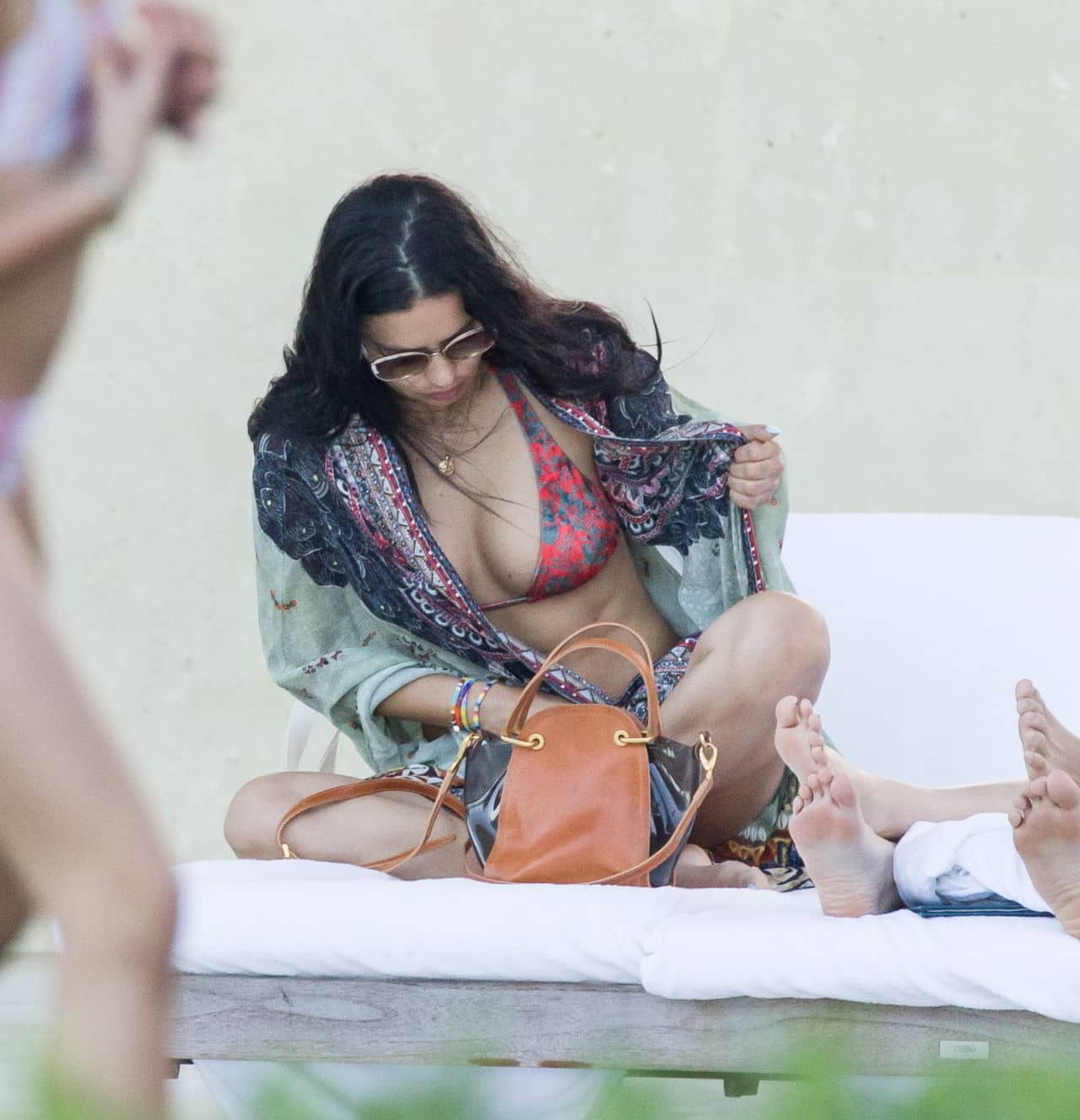 Adriana Lima in a Bikini at the Pool in Miami - January 3, 2020 - 1