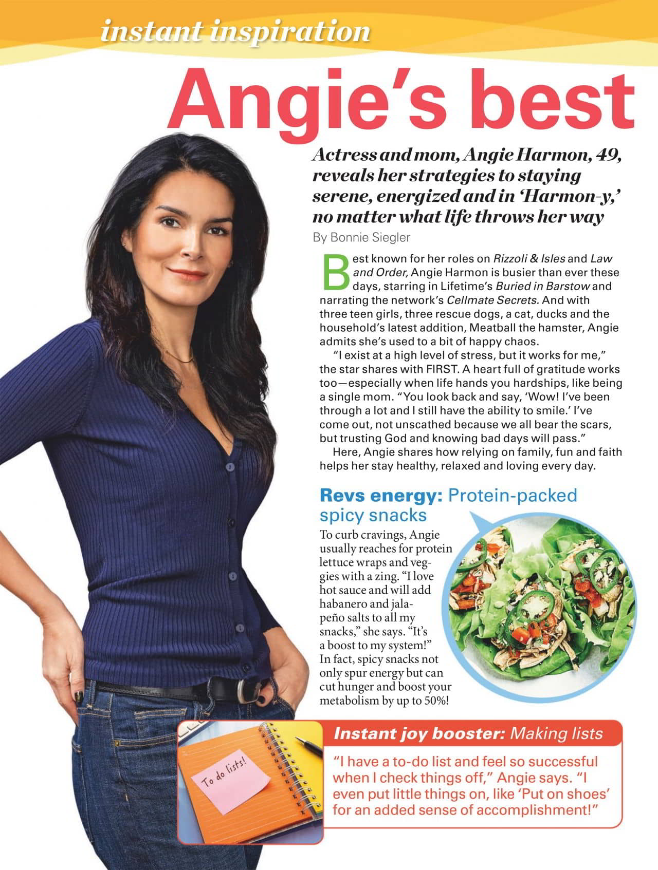 Angie Harmon in First For Women - June 2022 Issue - 1