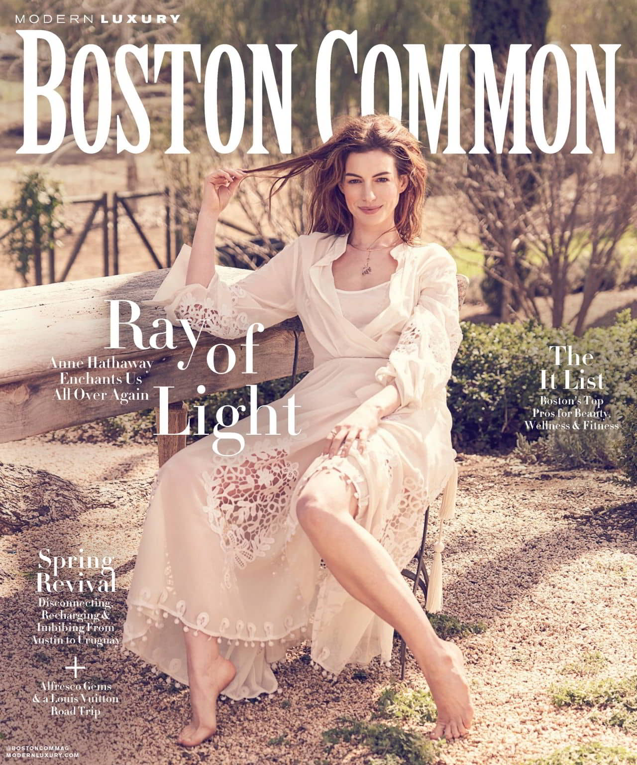 Anne Hathaway in Boston Common Magazine - May 2019 Issue - 1