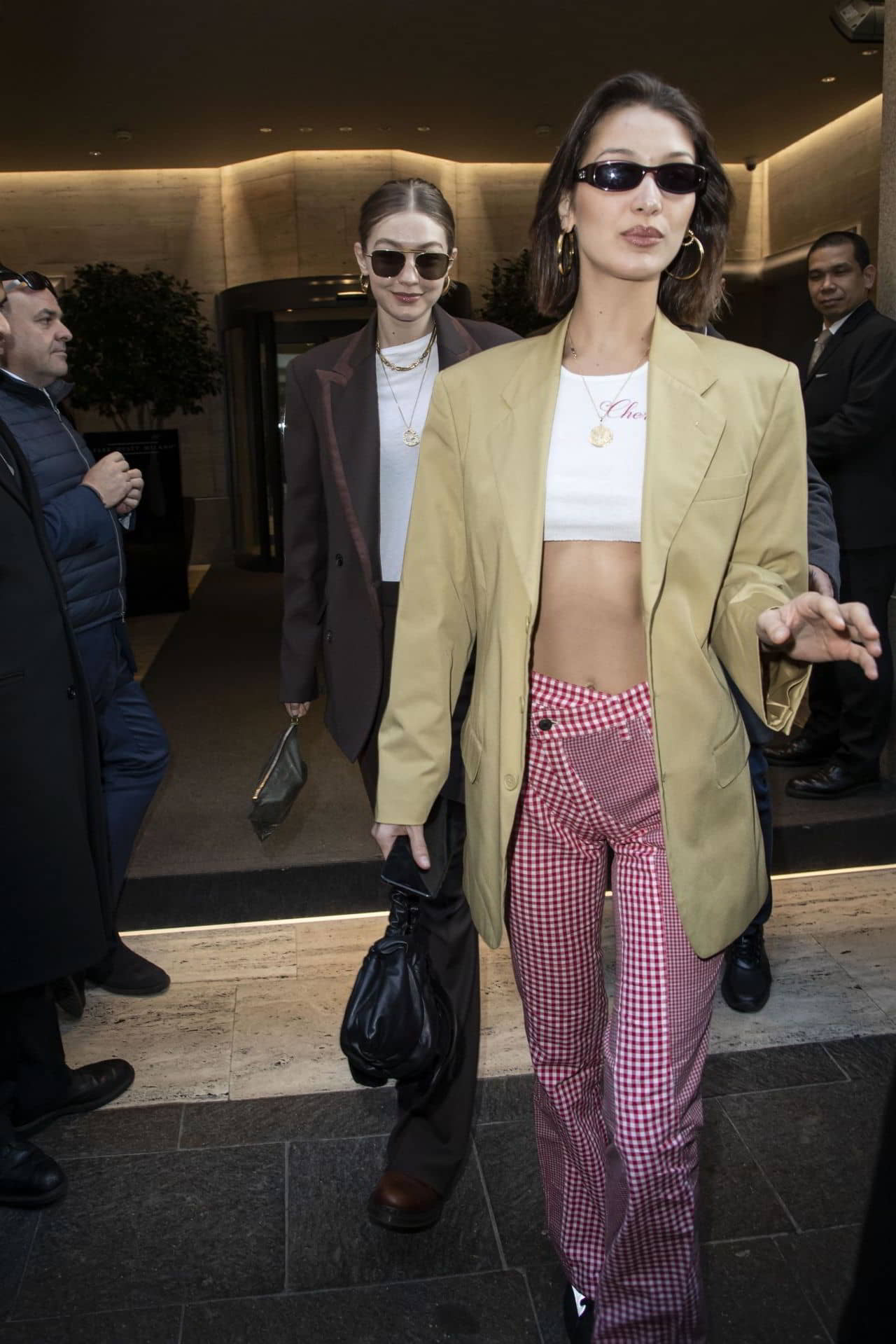 Bella Hadid's Departure from Hotel in Milan, February 22, 2020 - 1