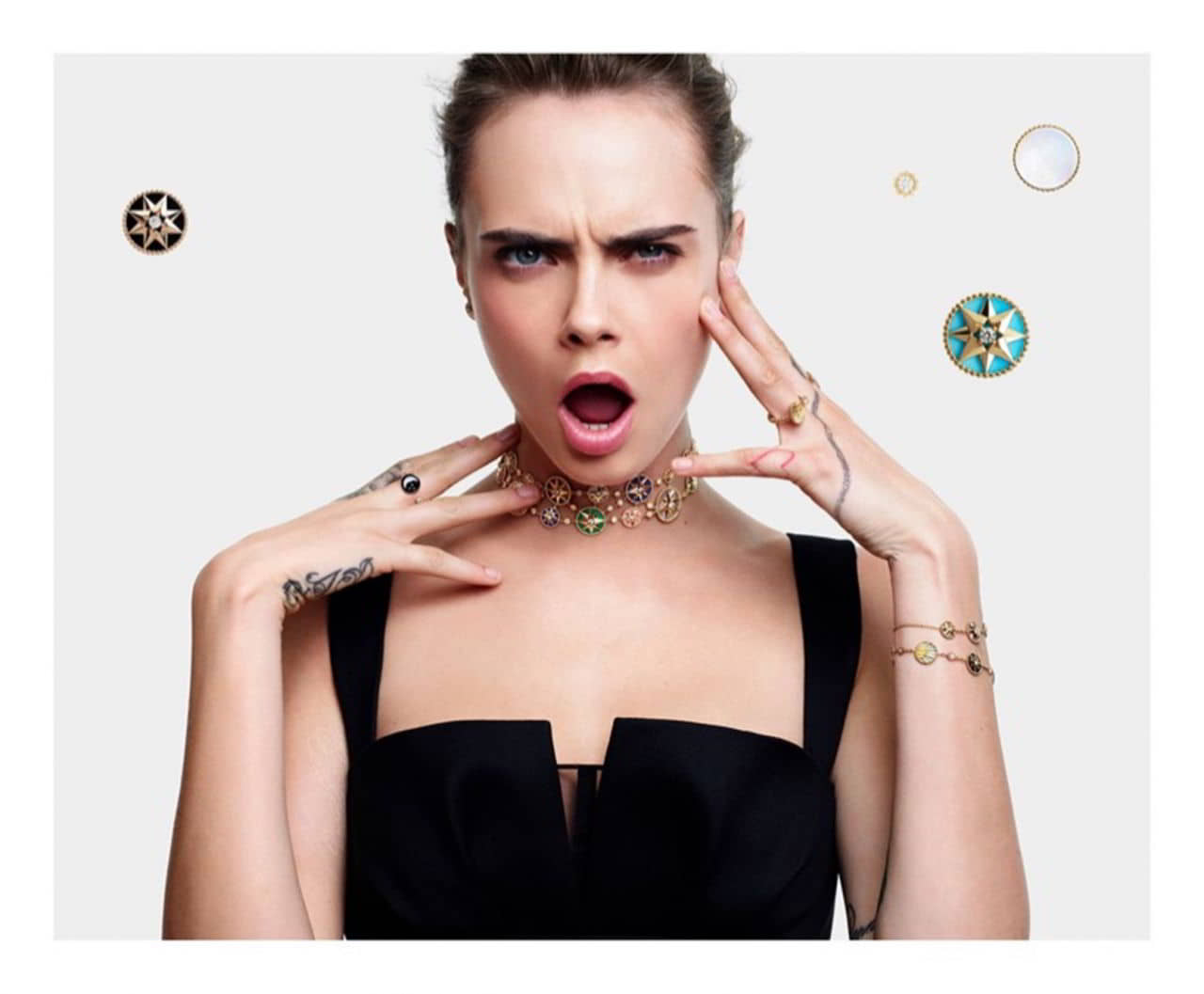 Cara Delevingne's Rose De Vents Jewelry Collection Campaign for Dior 2020 - 1