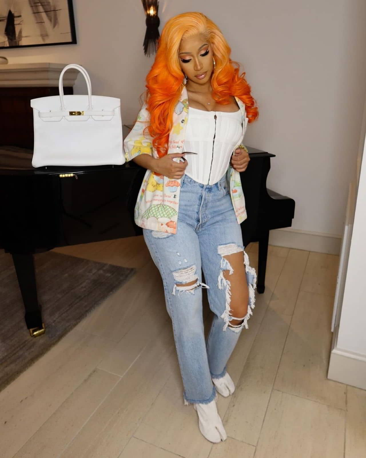 Cardi B's Live Stream Video and Photos, April 30, 2021 - 1