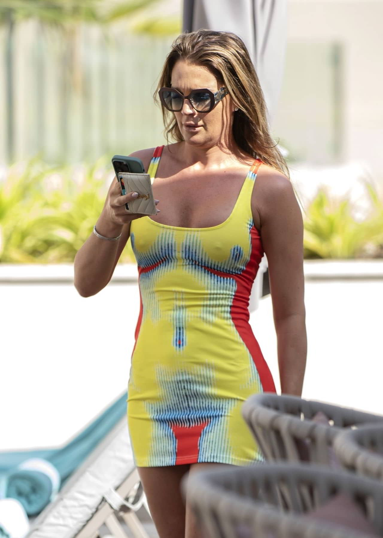 Danielle Lloyd's Yellow Dress in Dubai, June 11, 2023 - 1