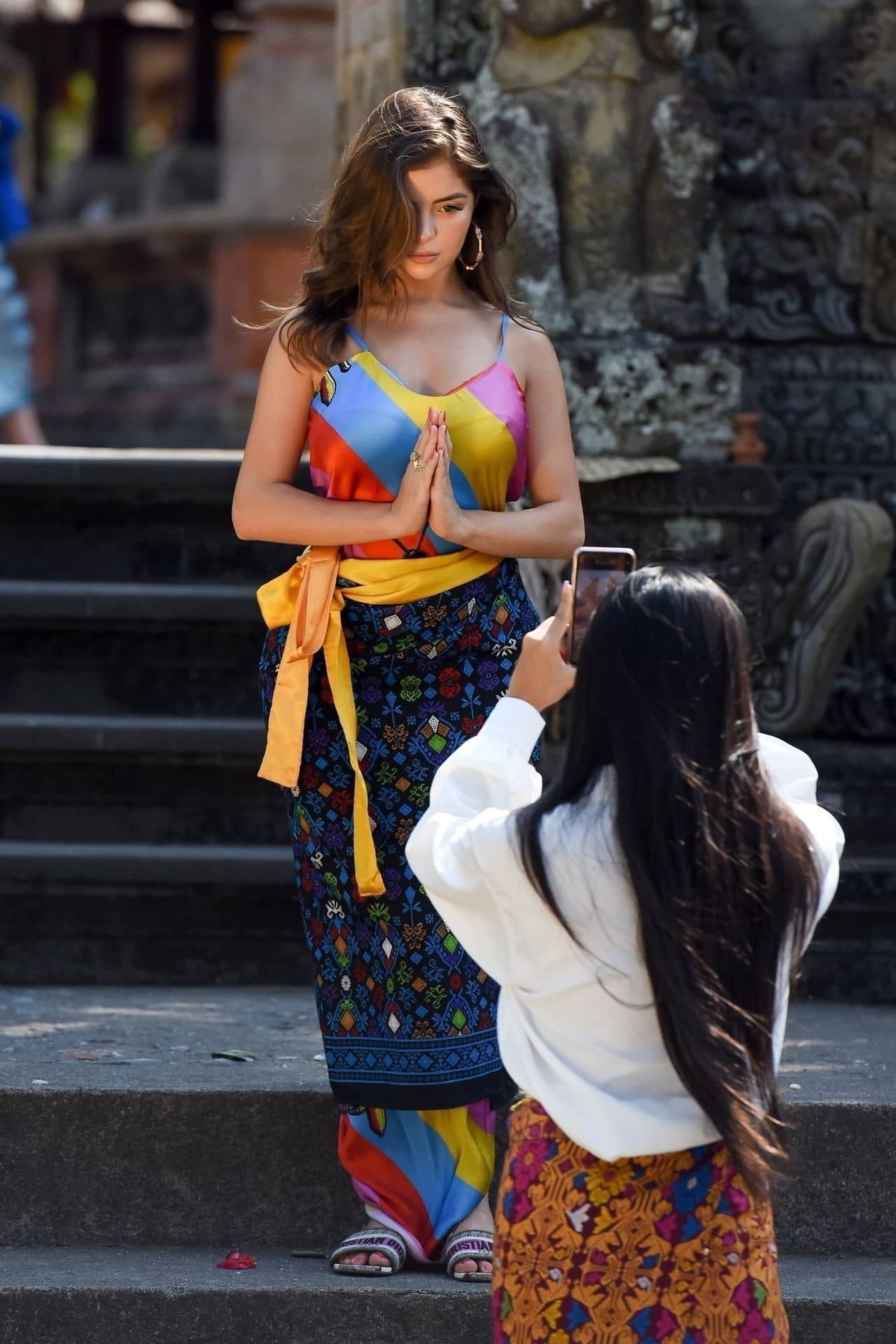 Demi Rose Visiting a Small Temple in Bali, August 27, 2019 - 9