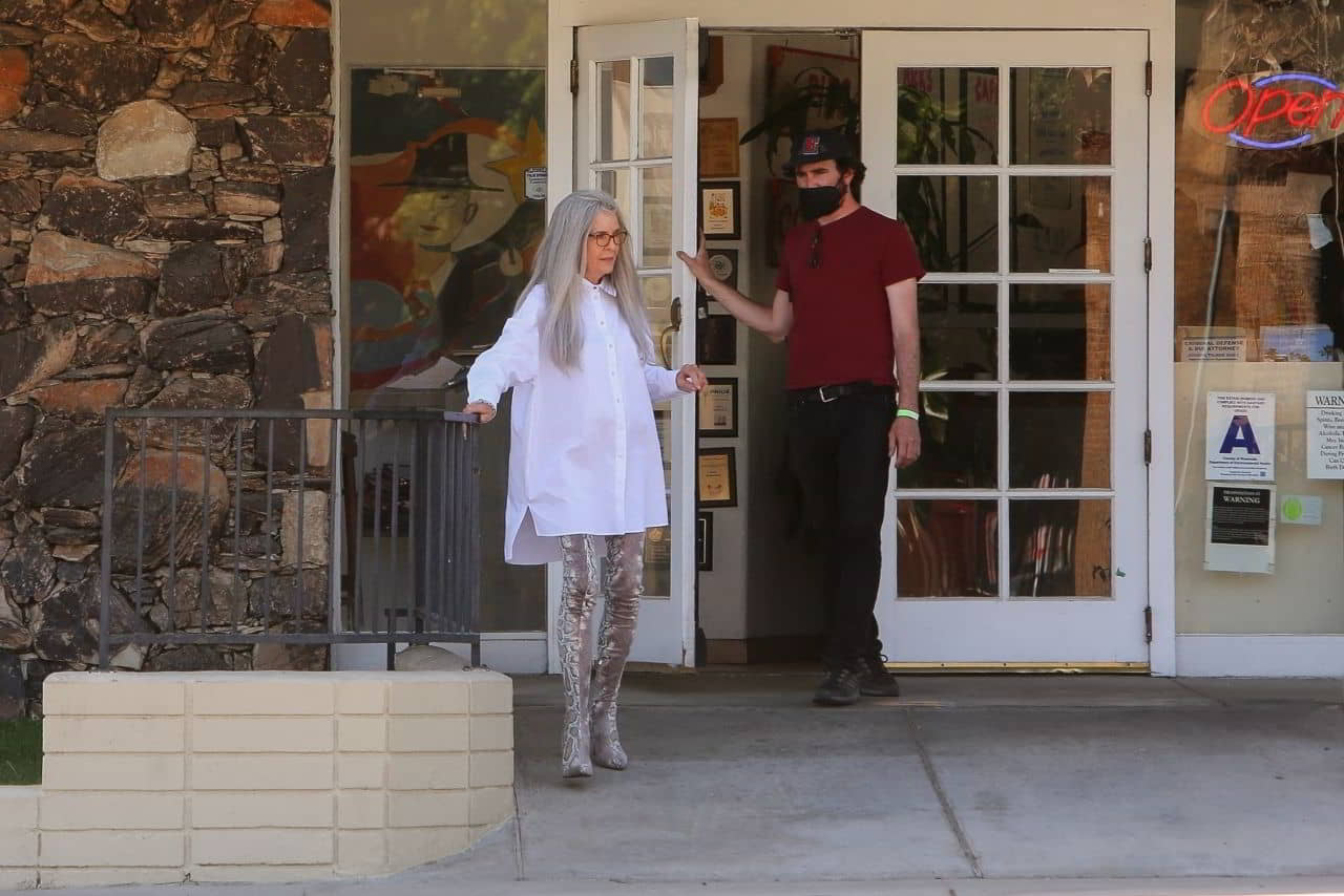 Diane Keaton on the Mack Rita Set in Palm Springs, March 31, 2021 - 1