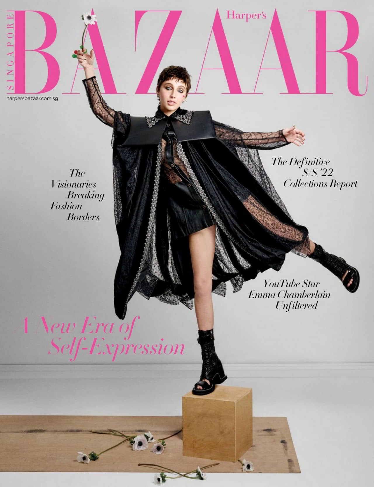 Emma Chamberlain for Harper's Bazaar Singapore March 2022 Issue - 1