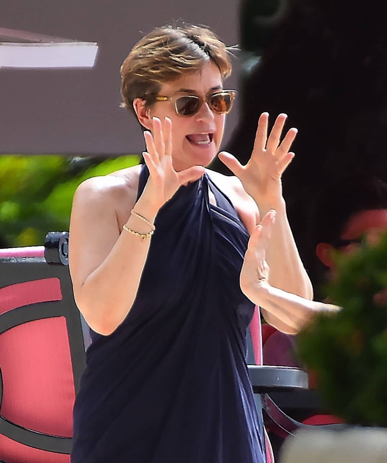 Emma Forbes in a Black Swimsuit in Barbados, December 22, 2022 - 1