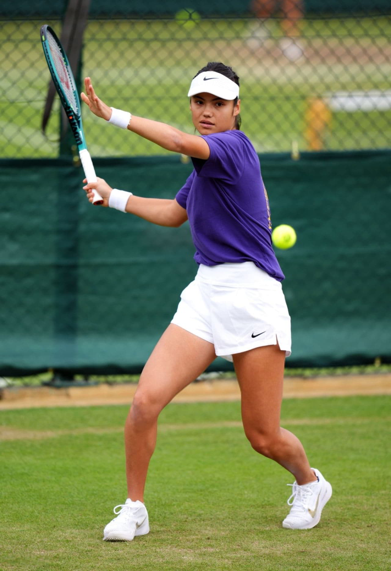 Emma Raducanu's Intense Practice Session at Wimbledon - 1