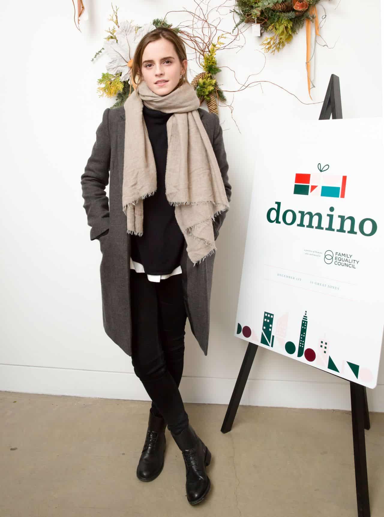 Emma Watson Charms At Domino Magazine's Holiday Pop-Up Event - 1