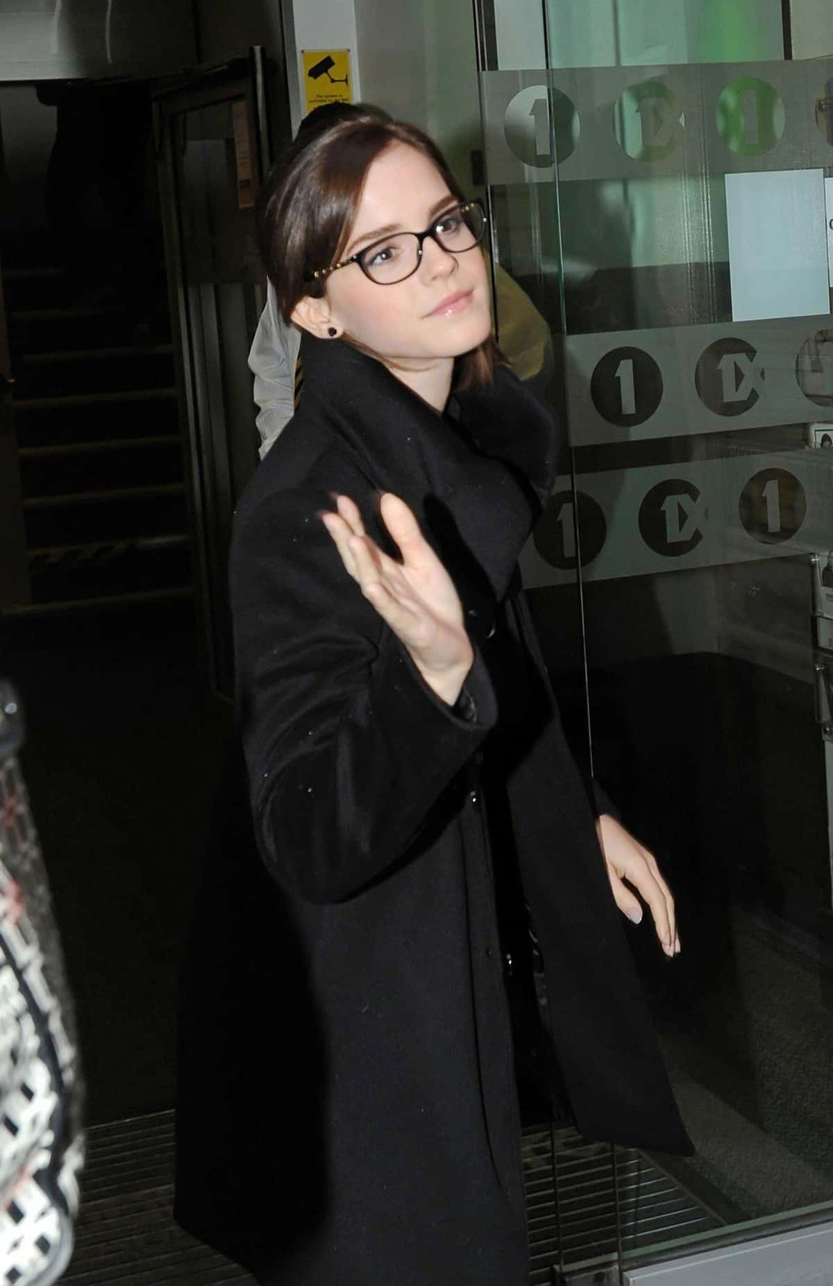 Emma Watson Radiates Style At BBC Radio 1 Studios In London - 1