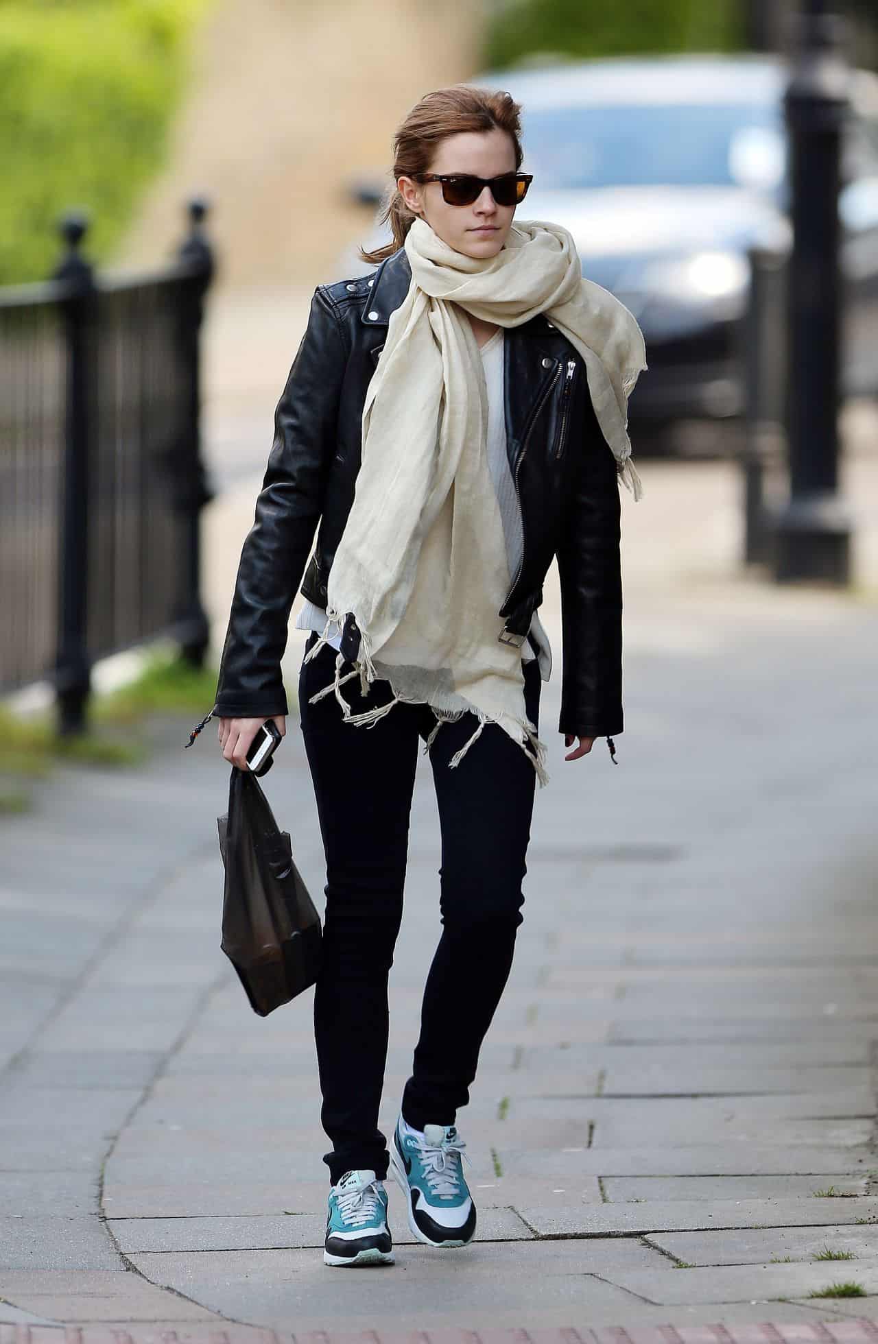 Emma Watson Rocks Casual Chic Look While Shopping in London - 1