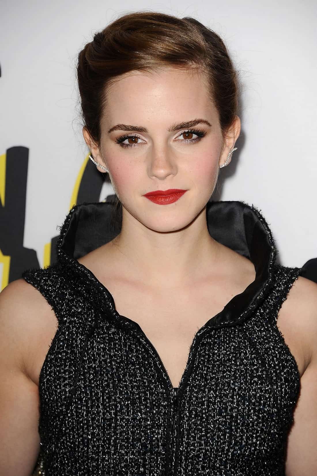 Emma Watson Stuns In Black Zipper Mini Dress At The Bling Ring Premiere - 1