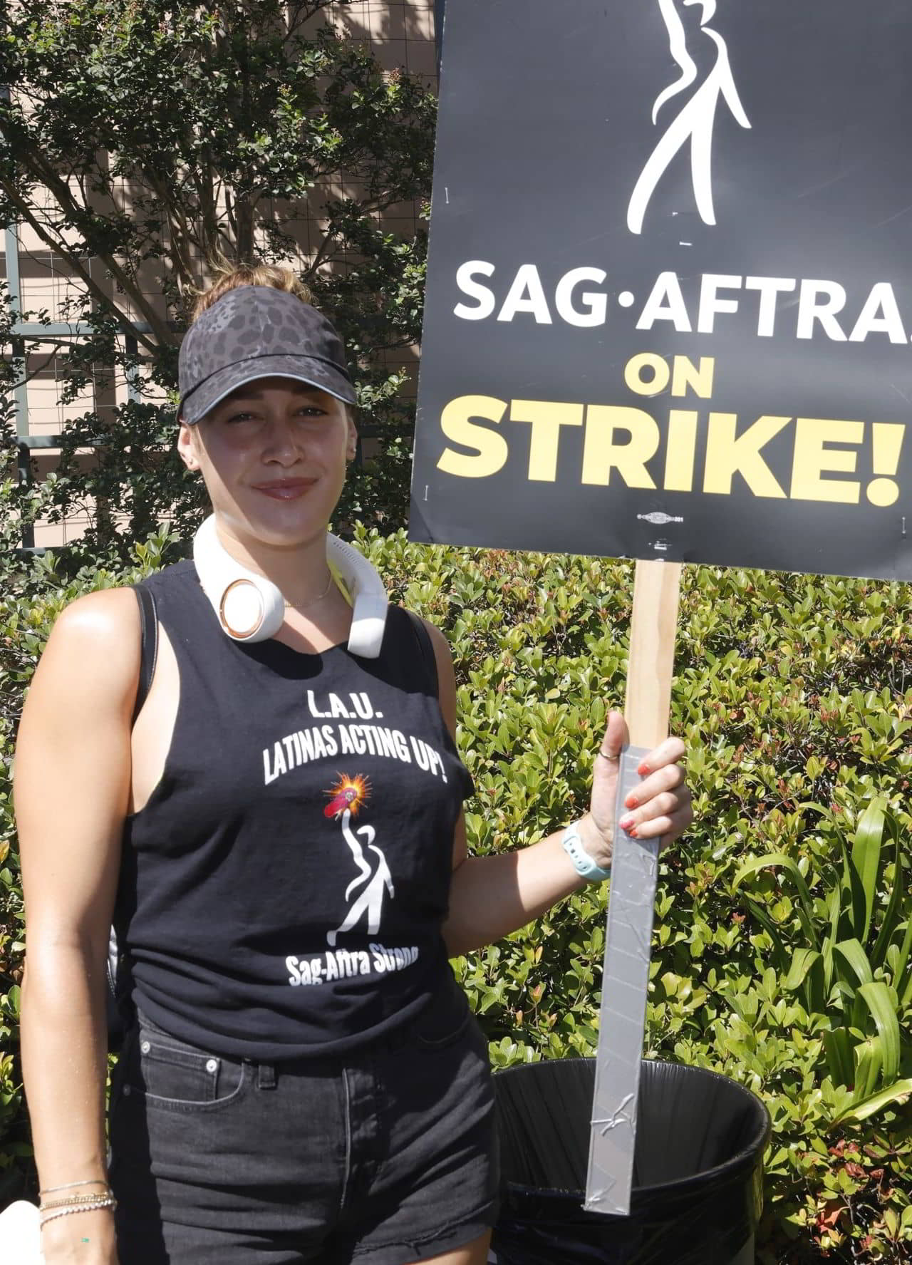 Jaina Lee Ortiz at SAG-AFTRA and WGA Strike at Warner Brothers Studios in Burbank, August 18, 2023 - 1