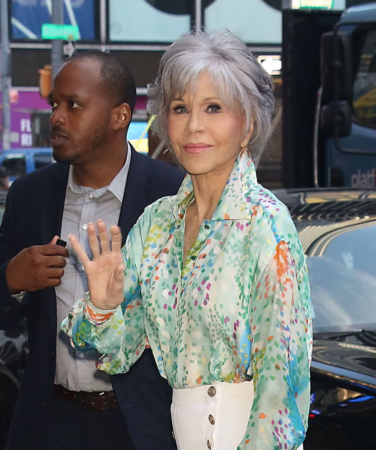 Jane Fonda Arrives to GMA in New York, July 19, 2022 - 1