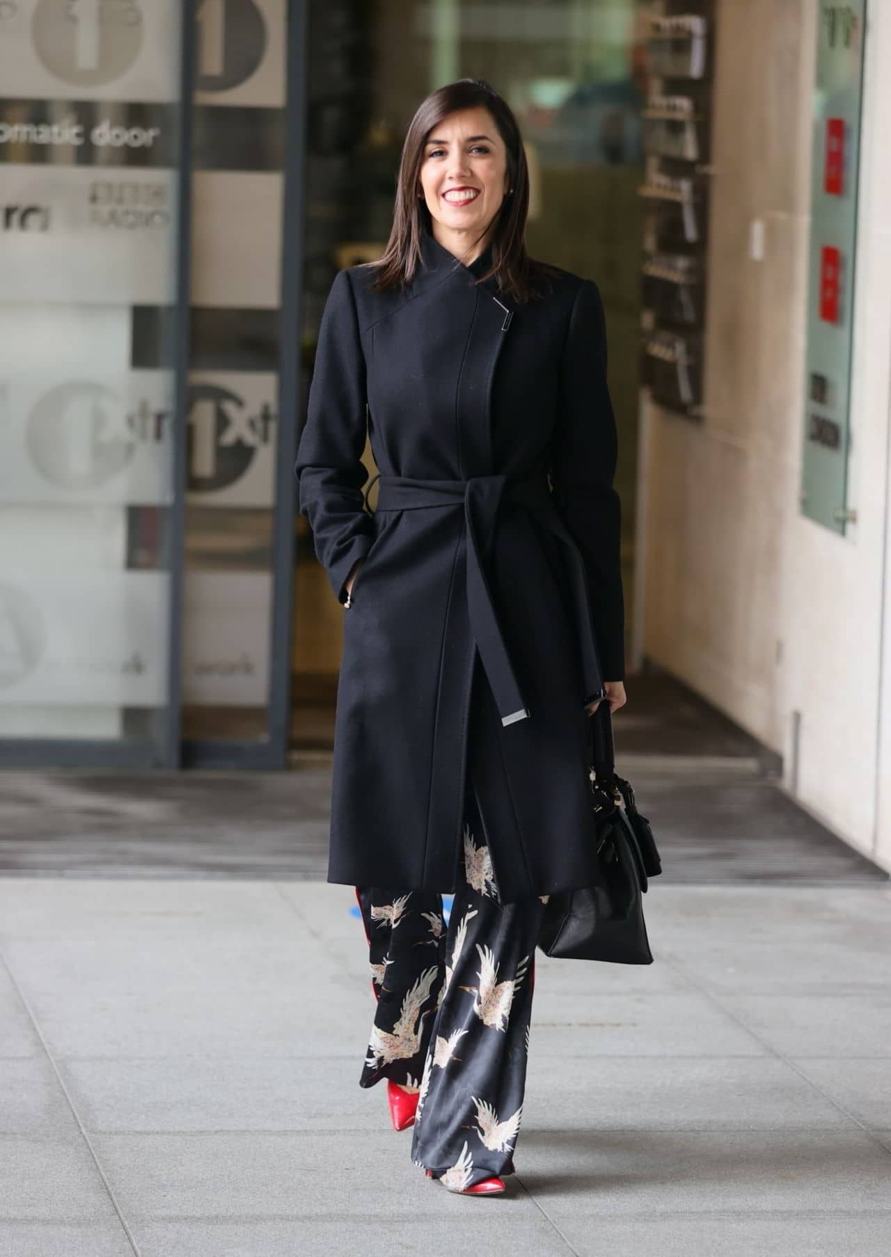 Janette Manrara in Stylish Coat, March 24, 2021 - 1