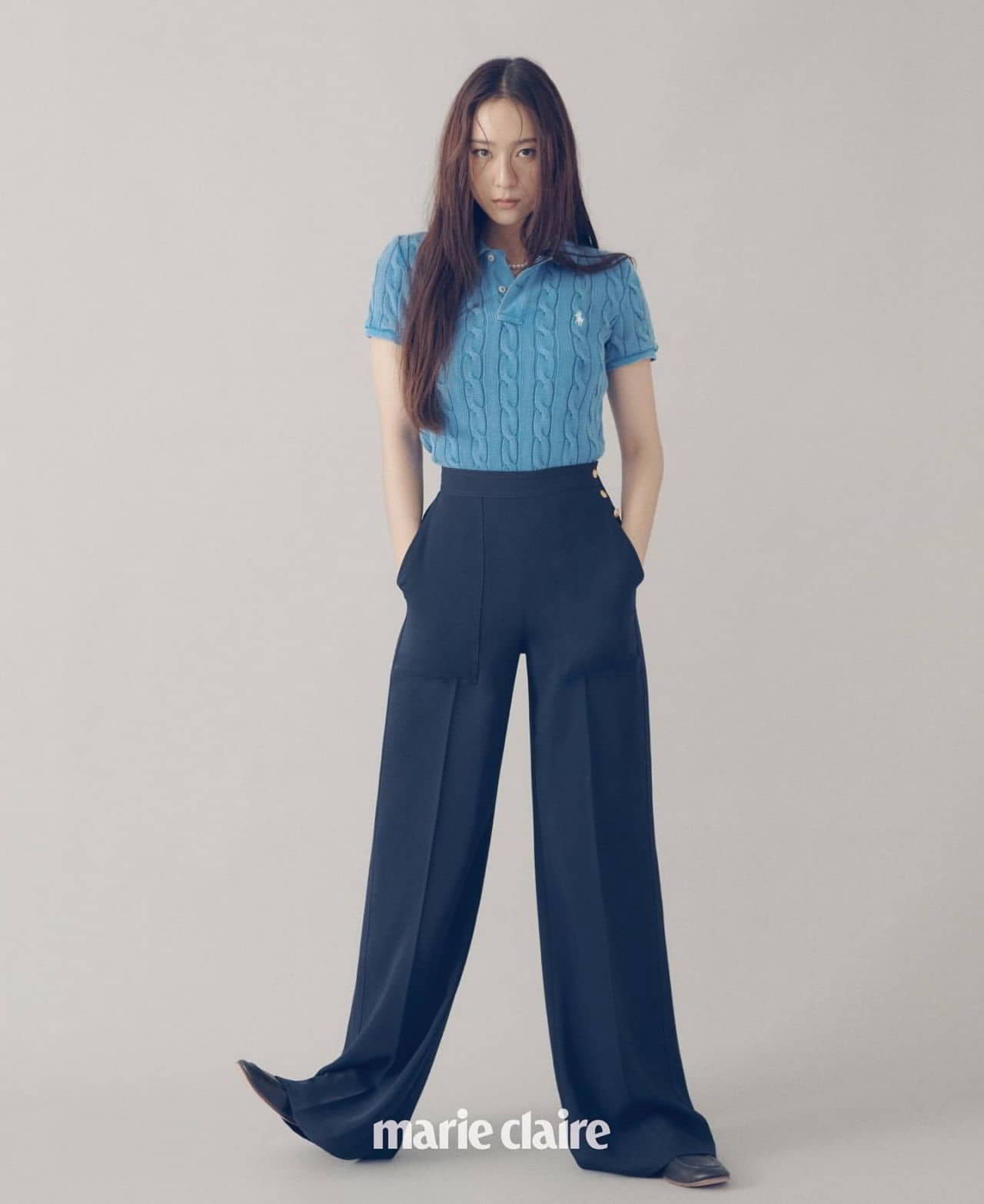 Krystal Jung in Polo Ralph Lauren Photoshoot for Marie Claire Magazine Korea April 2021 - 1