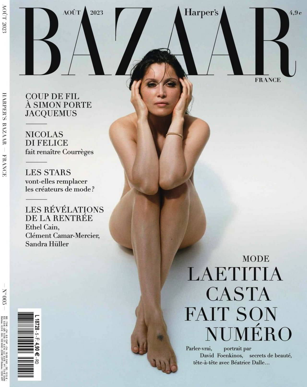 Laetitia Casta for Harper's Bazaar France August 2023 Issue - 1