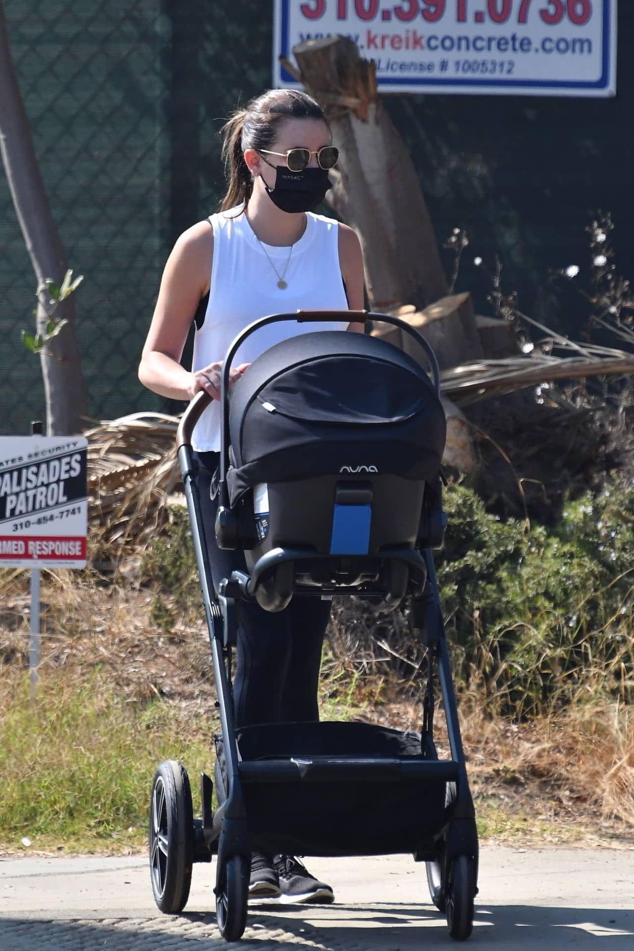 Lea Michele with Her Husband and Baby in Brentwood, October 6, 2020 - 1