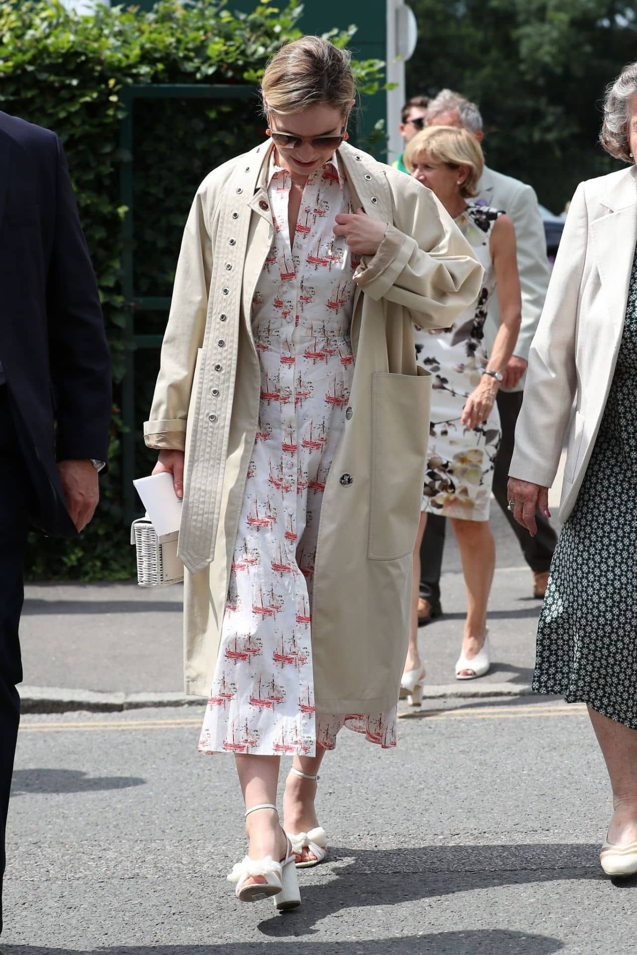 Lily James at Women's Final Day at 2019 Wimbledon Championships - 1