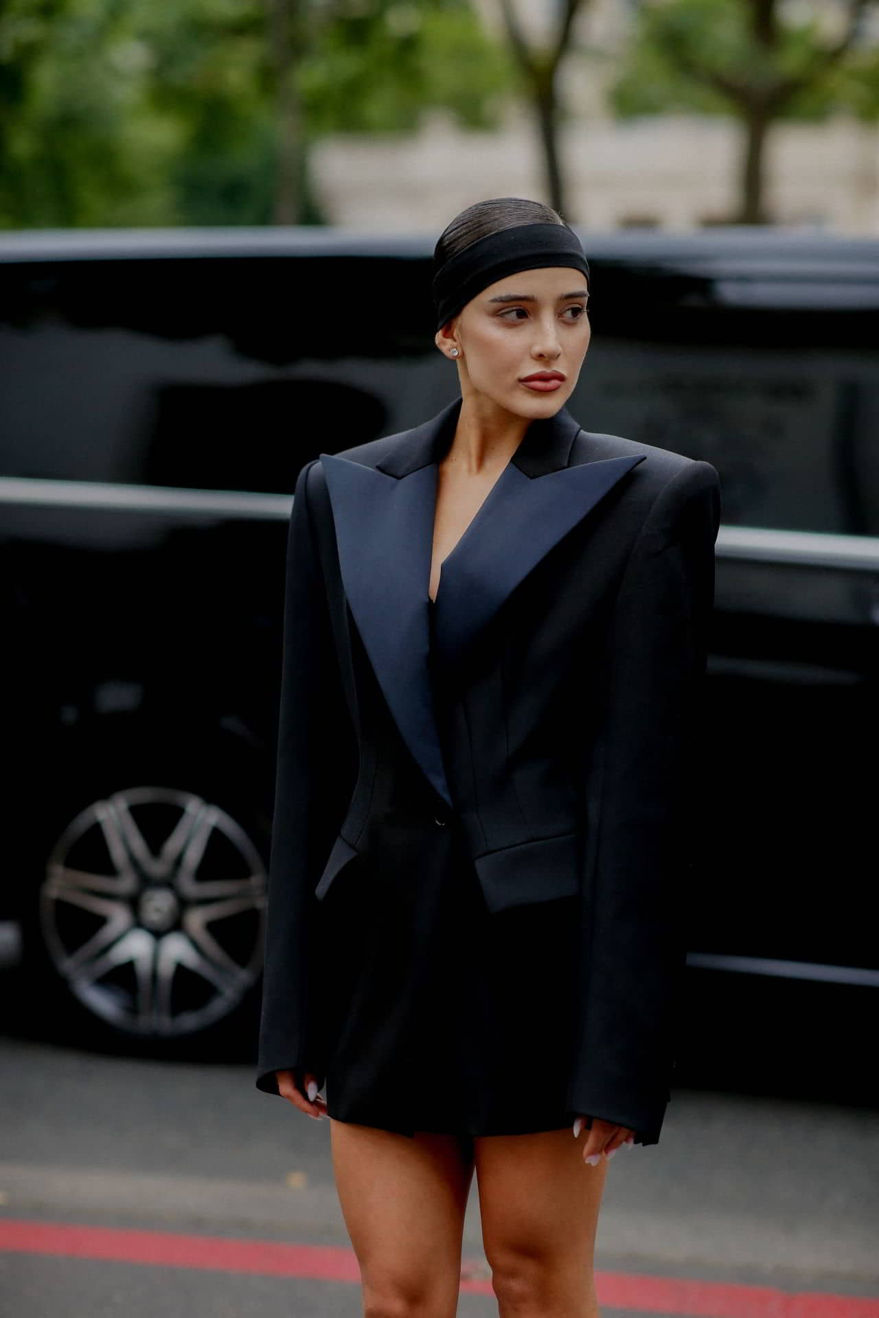 Livia Nunes Marques Arriving at Alexandre Vauthier Show at Paris Fashion Week, July 4, 2023 - 1