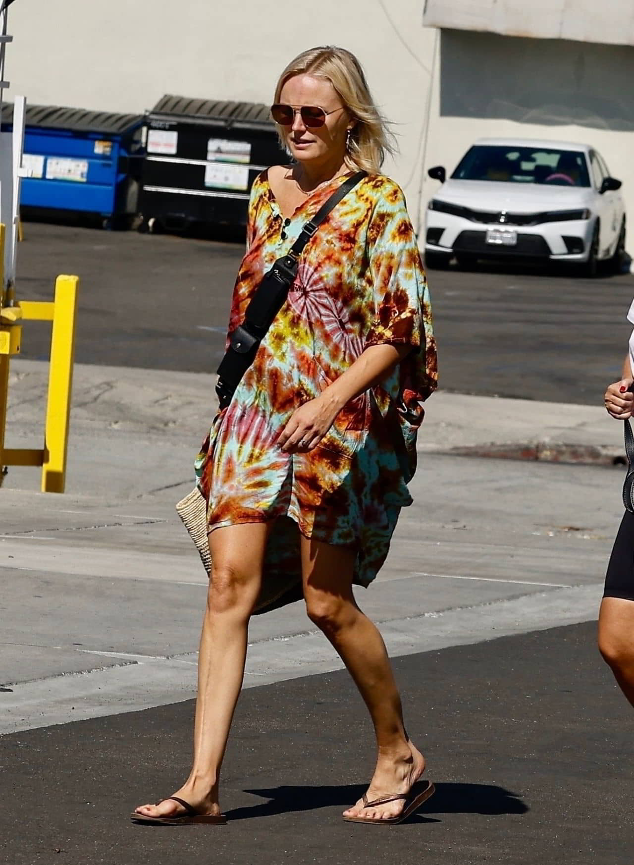 Malin Akerman in Colorful Tie Dye Dress in Los Angeles, September 1, 2022 - 1