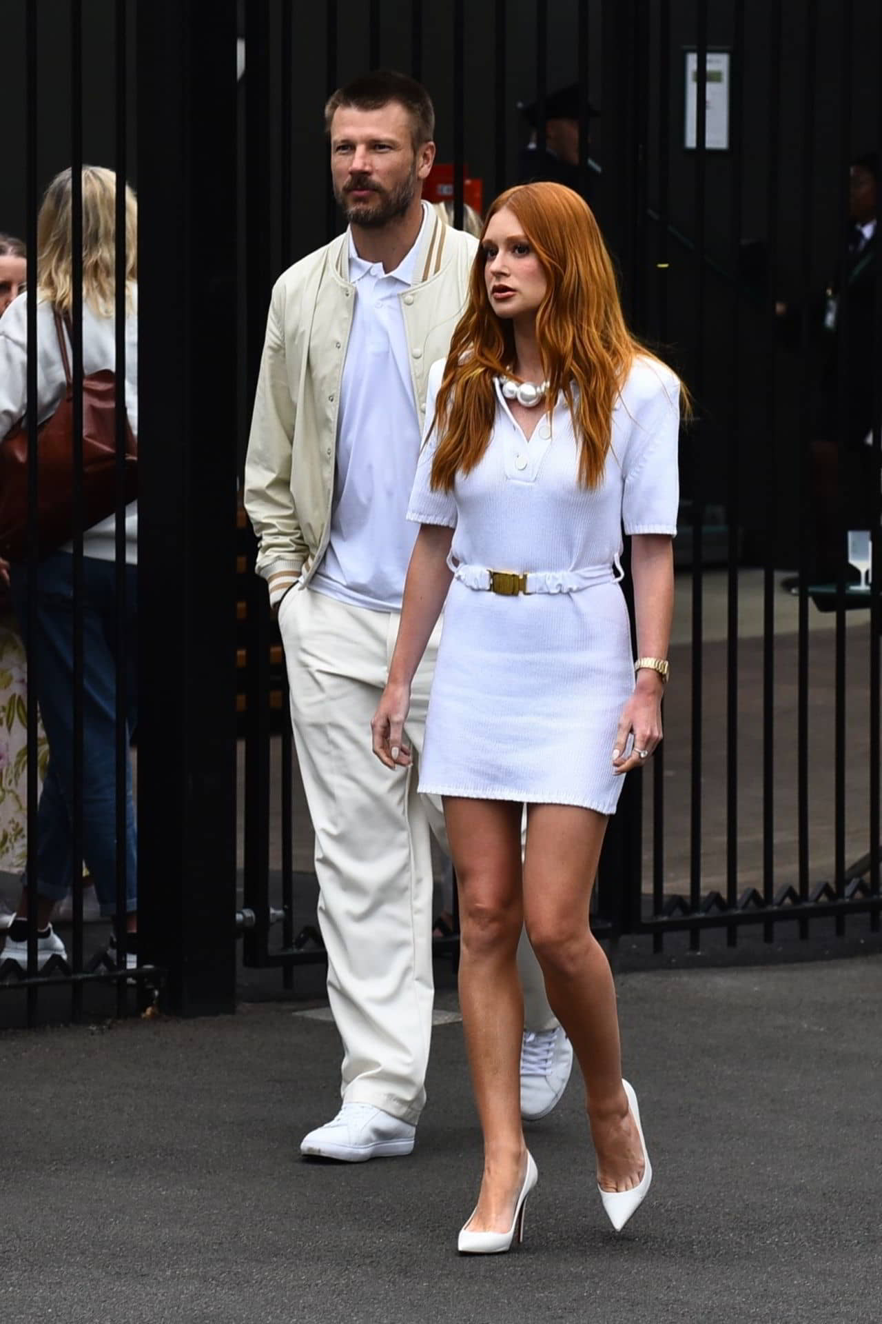 Marina Ruy Barbosa Heads To The VIP Gate At Wimbledon All England Tennis Club - July 3, 2024 - 1