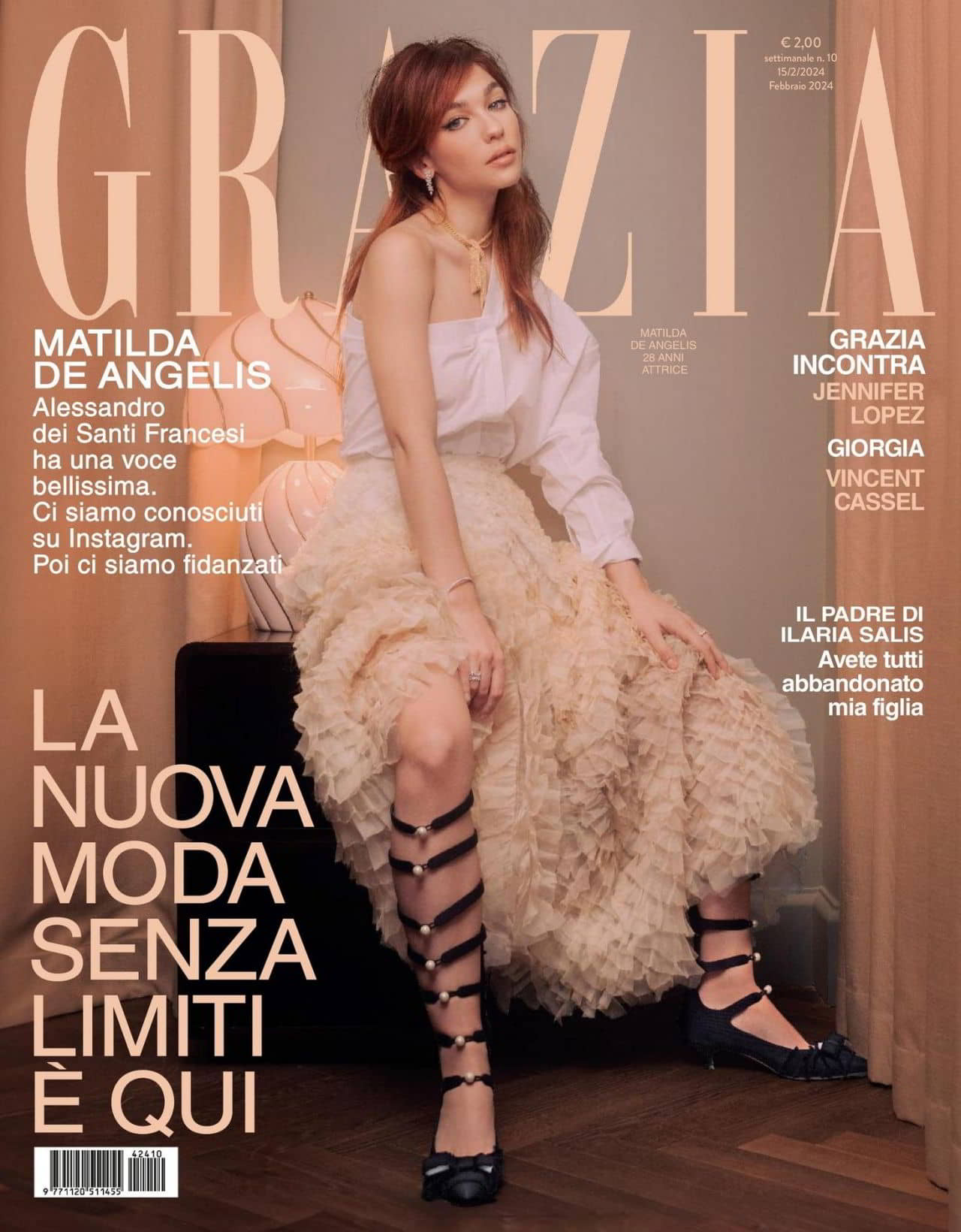 Matilda De Angelis for Grazia Magazine Italy February 2024 Issue - 1