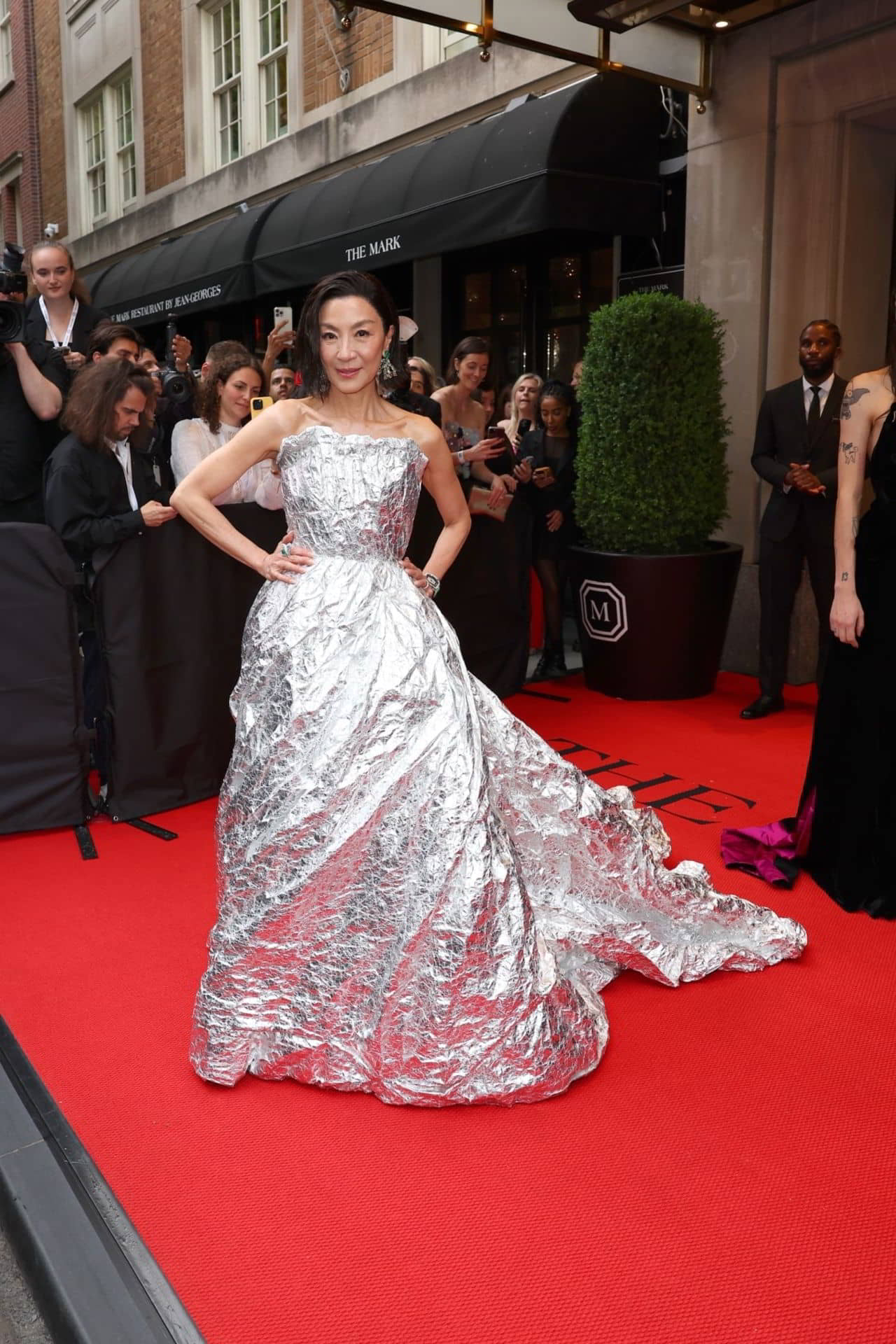 Michelle Yeoh And Celebrities Leave The Mark Hotel For The 2024 Met Gala In New York - 1