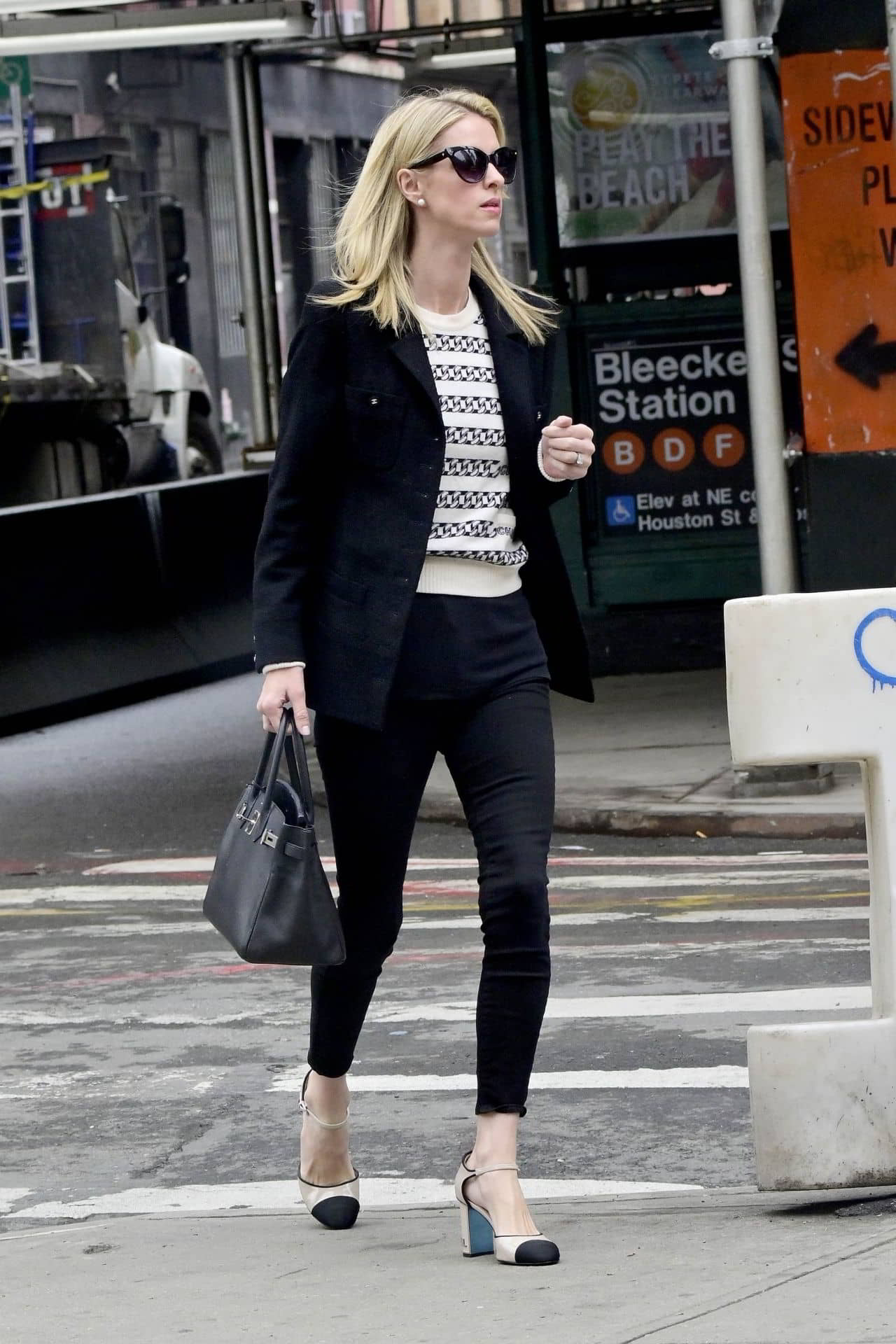 Nicky Hilton Office Chic Outfit Heads to a Meeting in New York, April 8, 2019 - 1