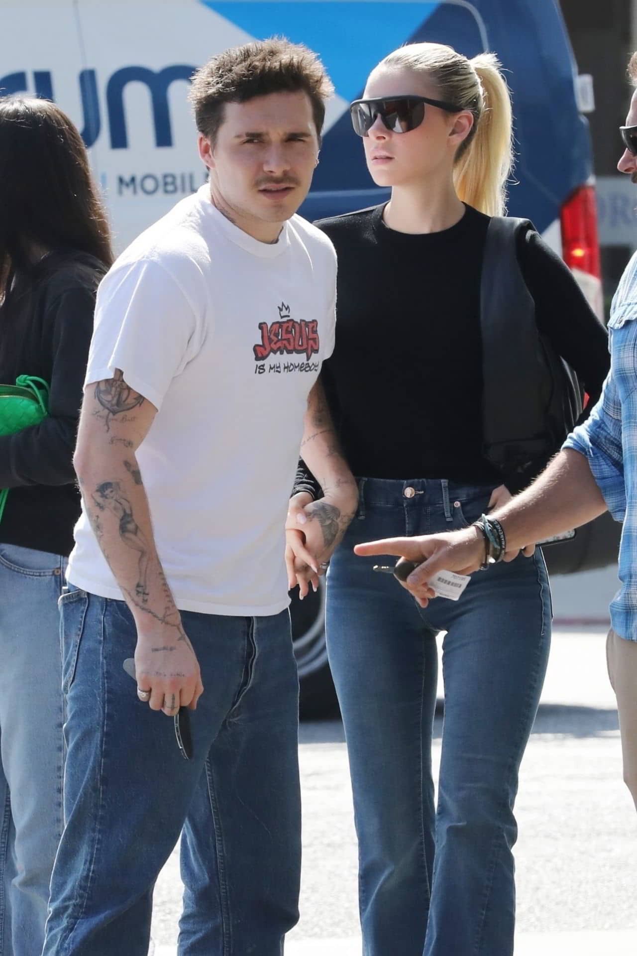 Nicola Peltz and Brooklyn Beckham at Cha Cha Matcha in West Hollywood, June 8, 2022