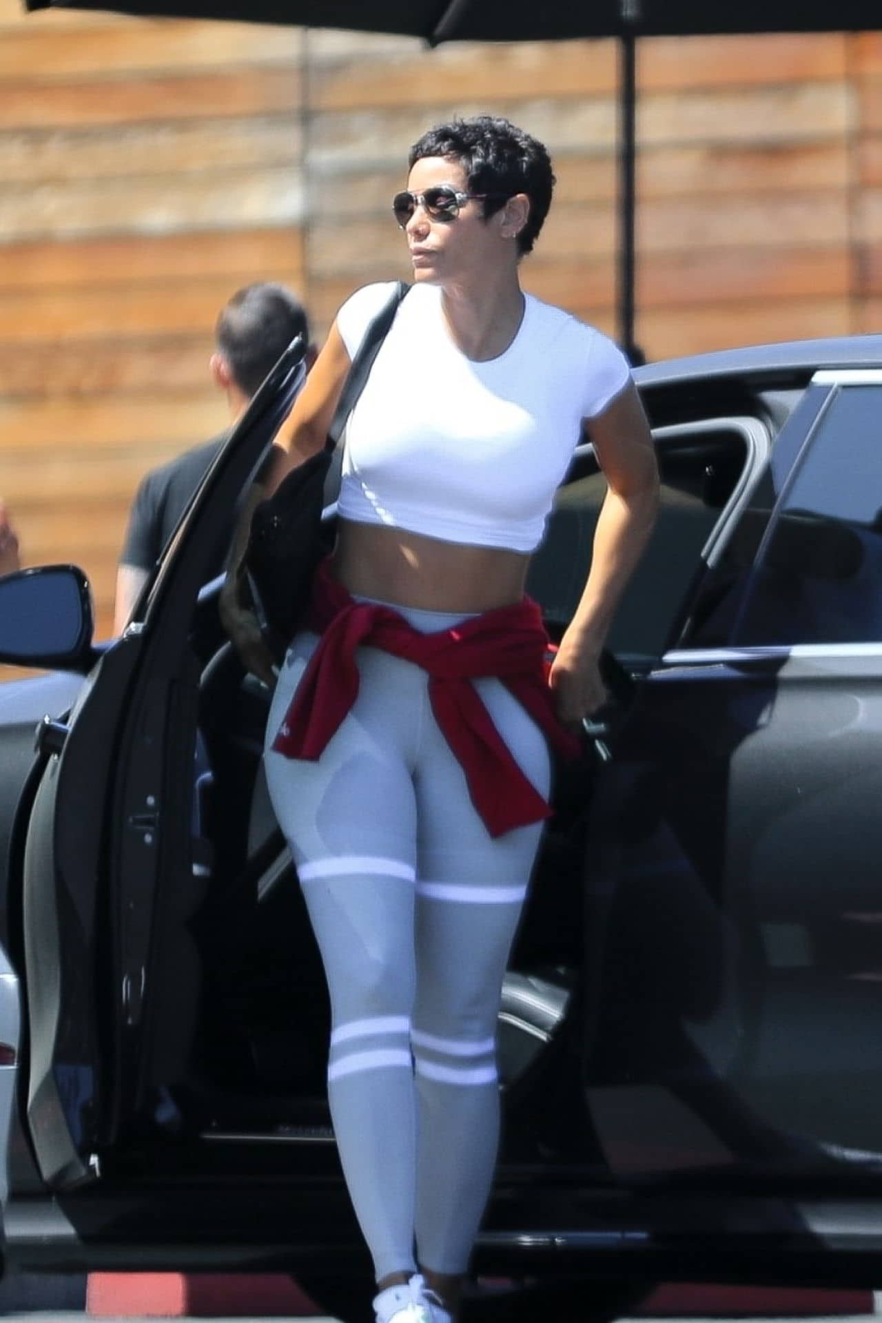 Nicole Murphy in a White Crop Top at Maxfield in LA, April 20, 2023 - 1