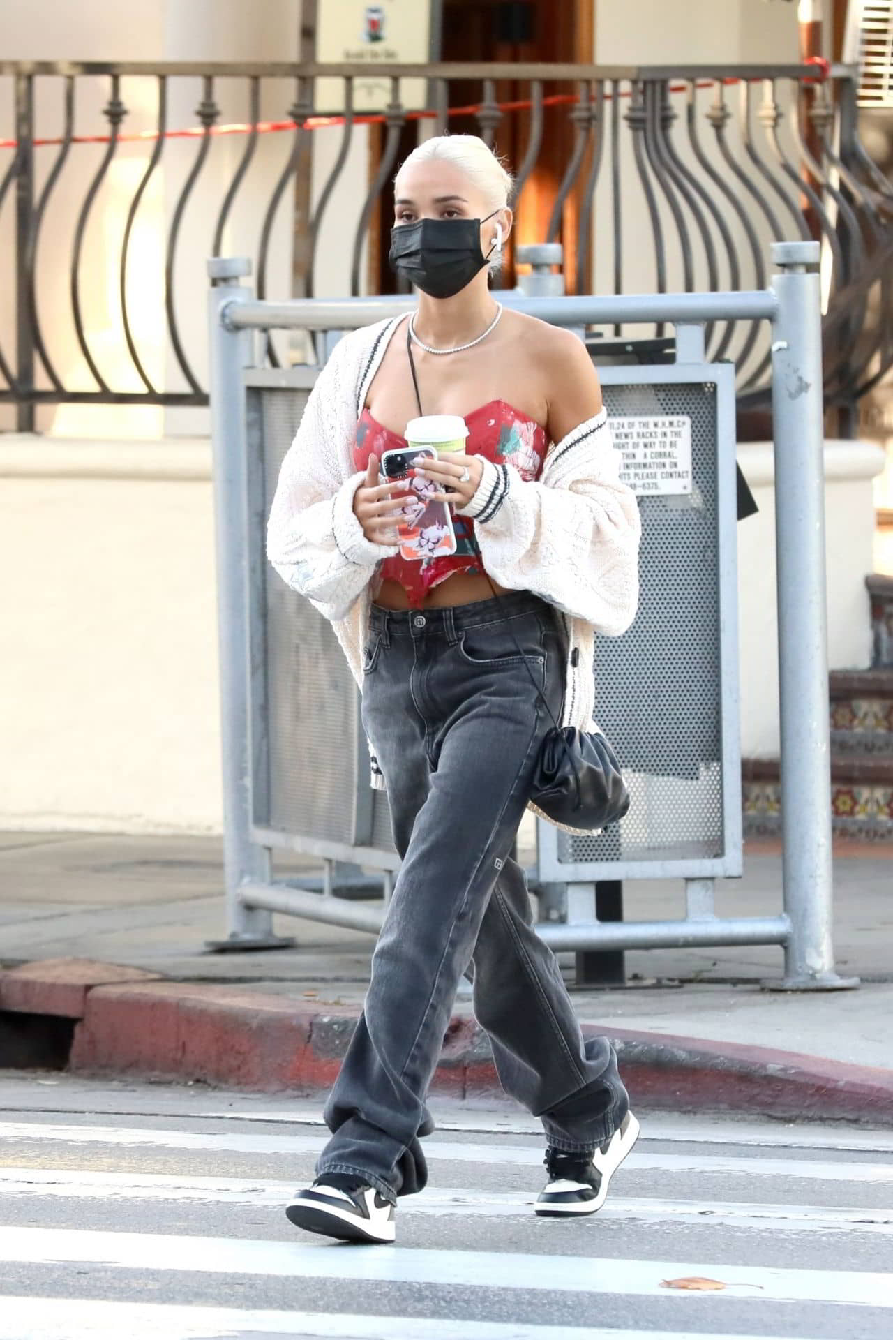 Pia Mia Street Style at Urth Caffe in West Hollywood, December 12, 2020 - 1