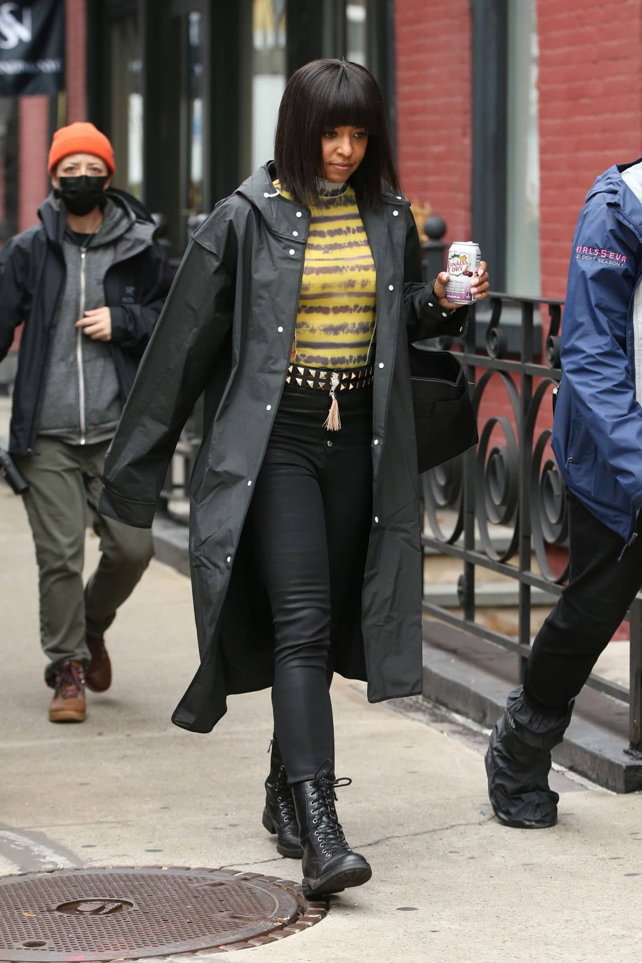 Renee Elise Goldsberry on Girls5eva Set in Soho in New York, October 26, 2021 - 1