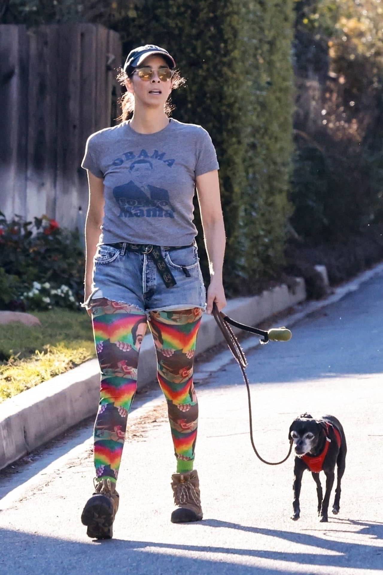 Sarah Silverman Wearing a 'Obama For Your Mama' T-Shirt in Los Feliz, January 26, 2024 - 1