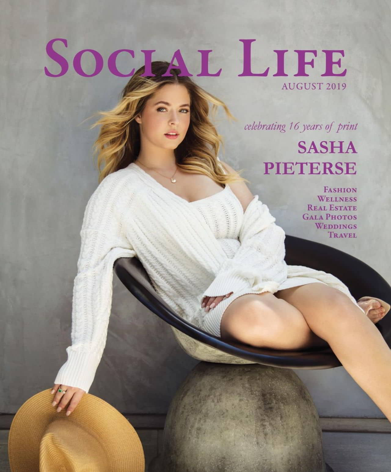 Sasha Pieterse for Social Life Magazine August 2019 Issue - 1