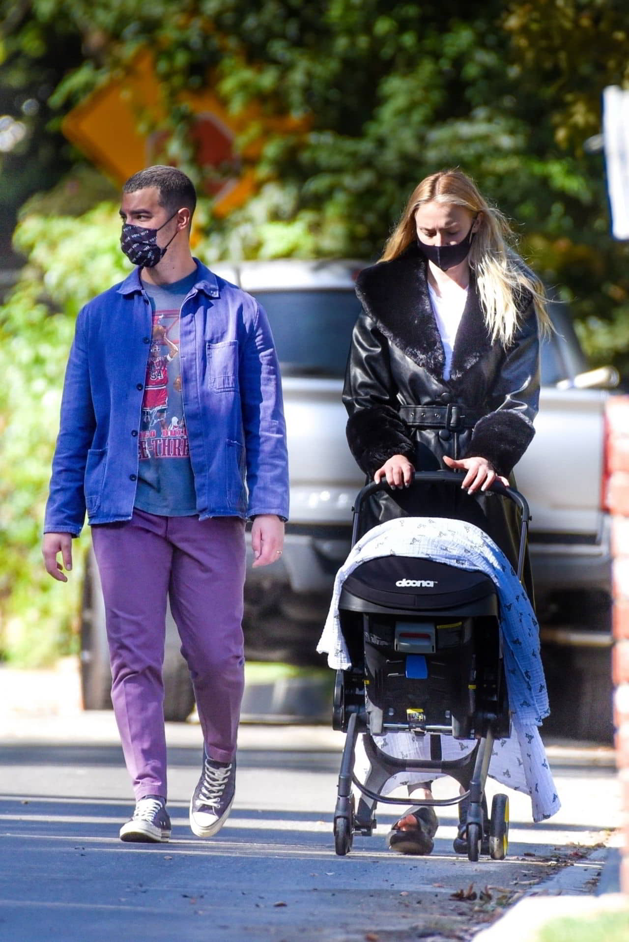 Sophie Turner and Joe Jonas Stroll with Their Daughter in LA, October 26, 2020 - 1