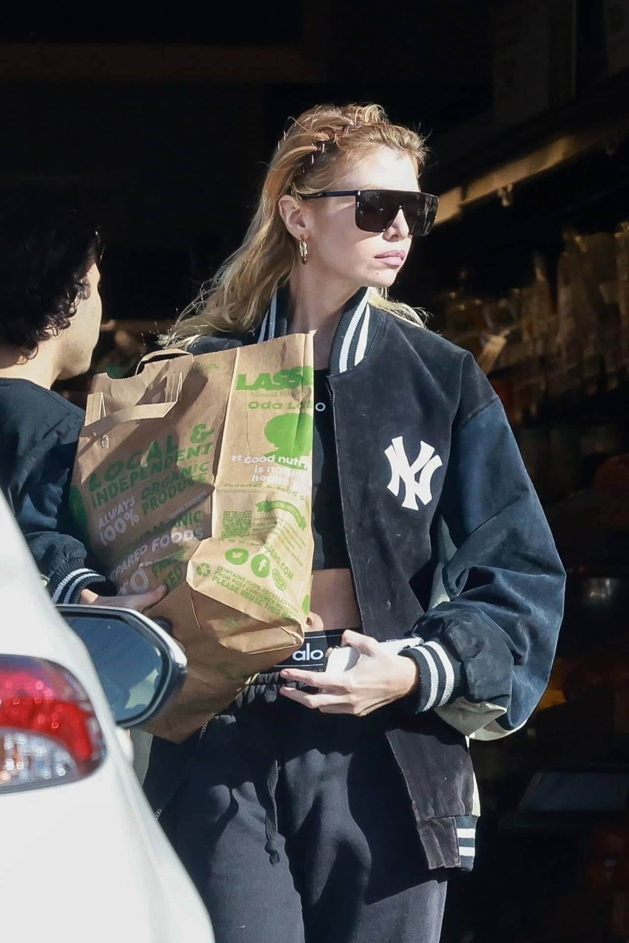 Stella Maxwell in an All-Black Ensemble Grocery Shopping at Lassens, November 20, 2023 - 1