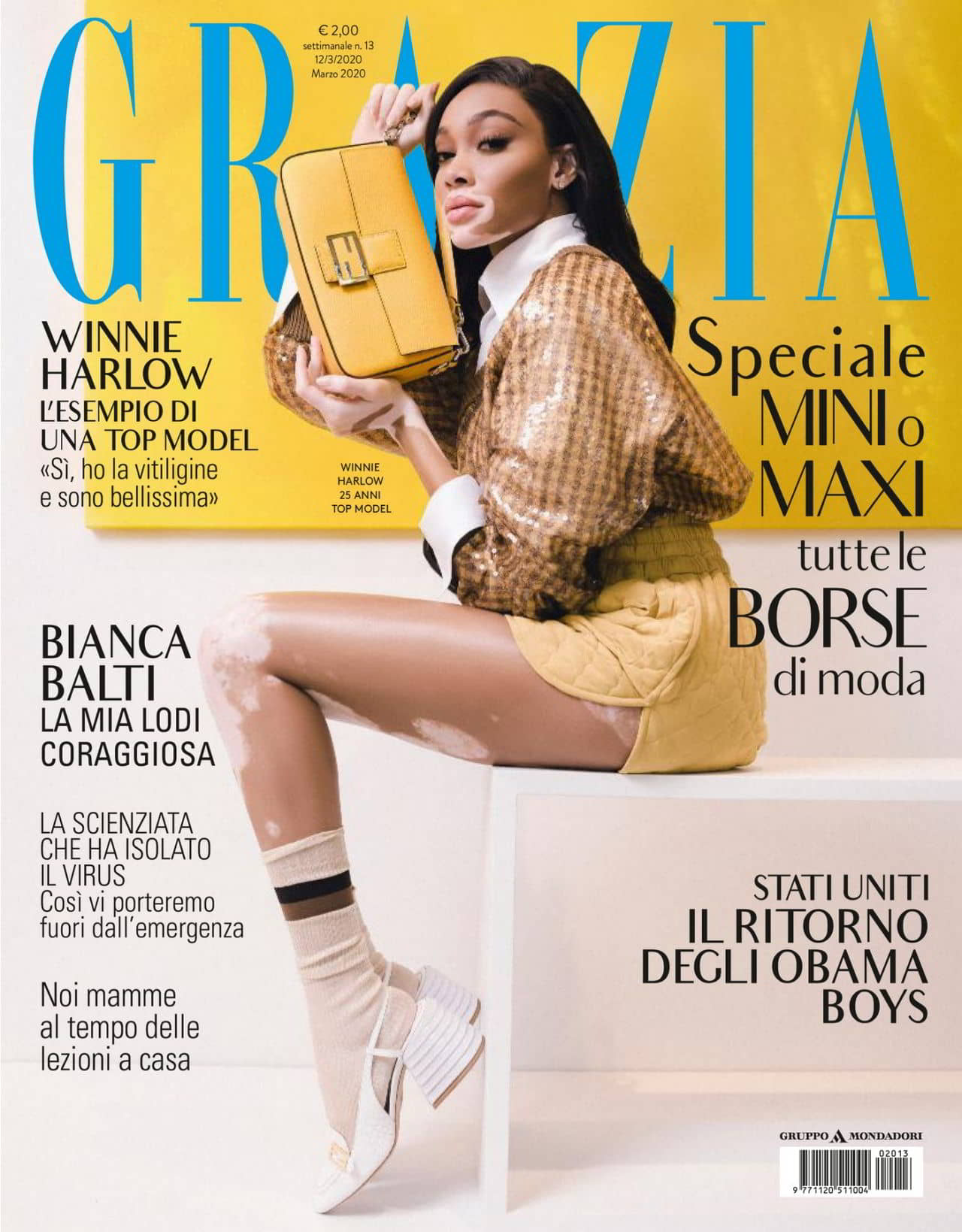 Winnie Harlow for Grazia Italy March 12, 2020 Issue - 1