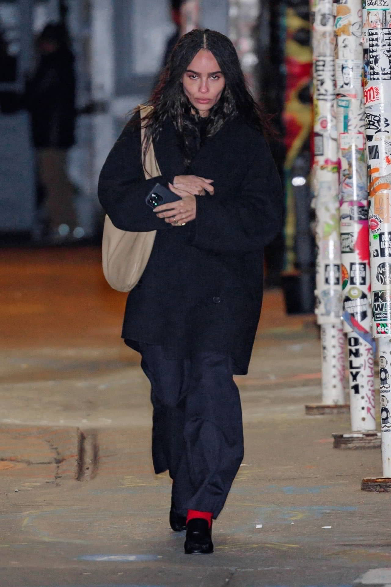 Zoe Kravitz Leaving Taylor Swift's Birthday Party at The Box in New York, December 13, 2023 - 1