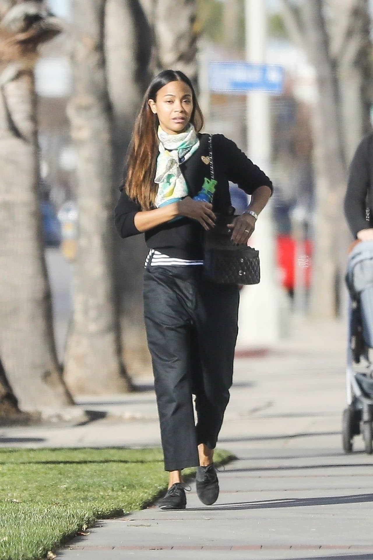 Zoe Saldana Street Style in Los Angeles, January 18, 2020 - 1