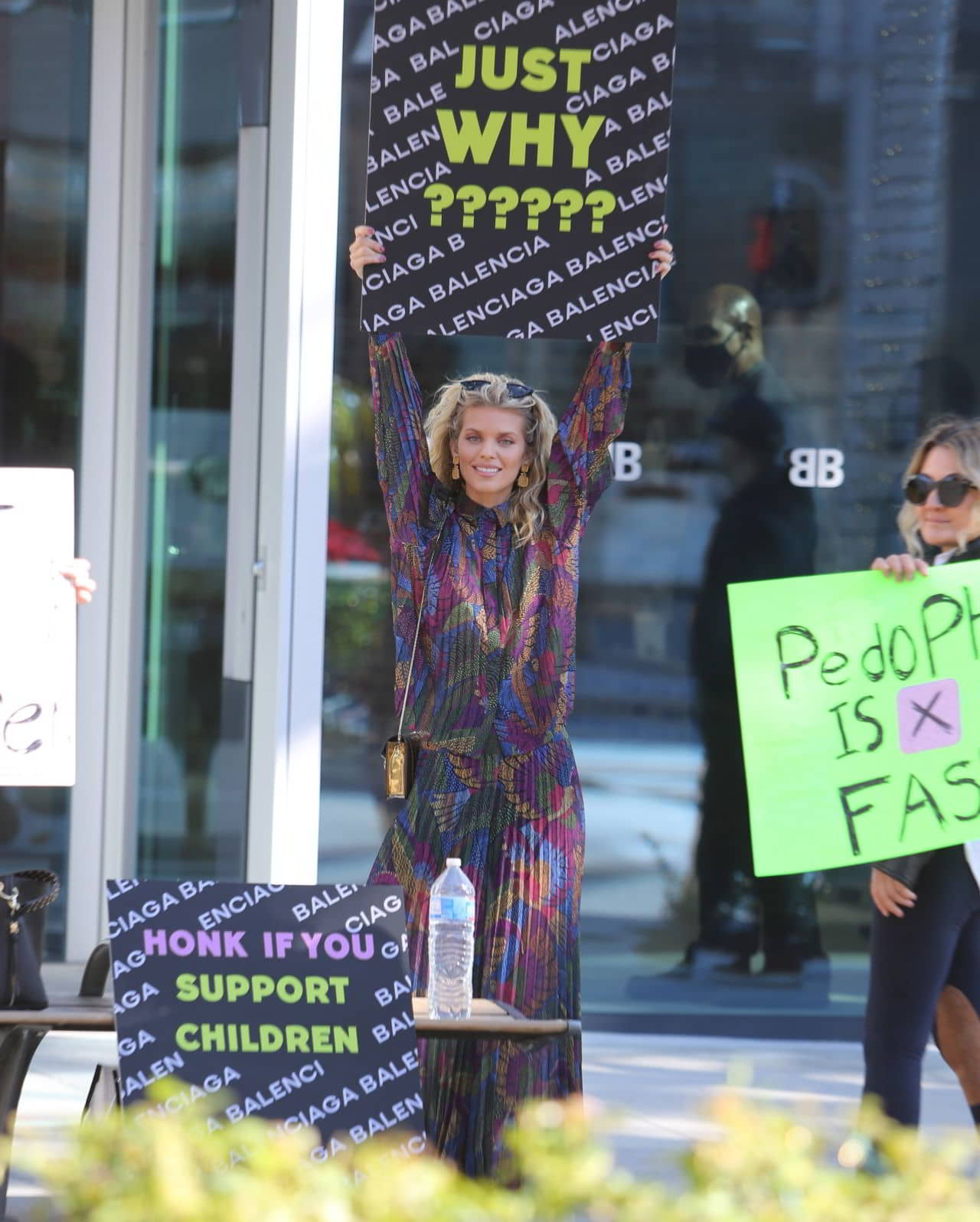 Annalynne McCord at the Protest at the Balenciaga Store in Beverly Hills - December 3, 2022 - 1