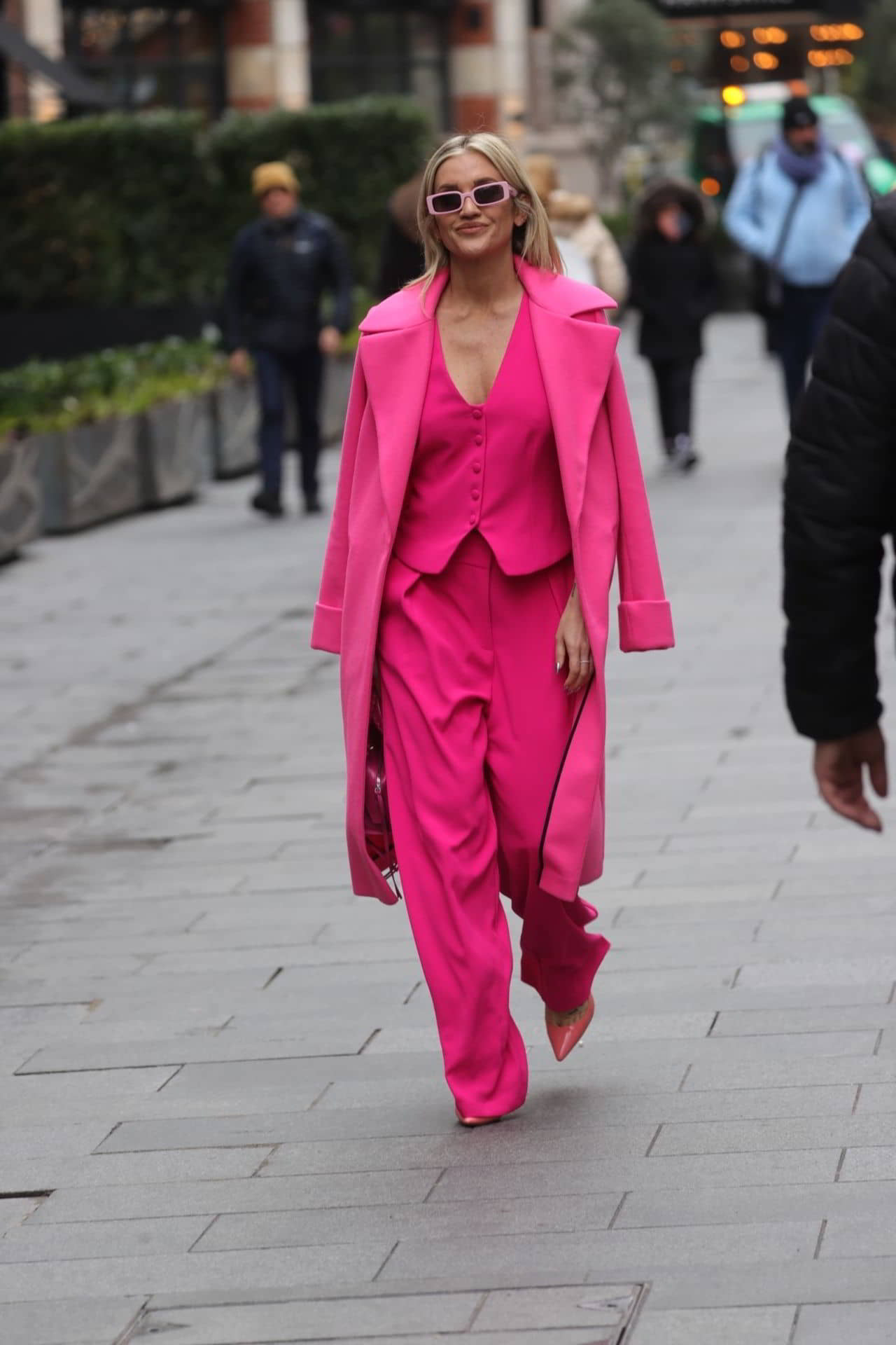 Ashley Roberts in Pink in London - January 5, 2024 - 1