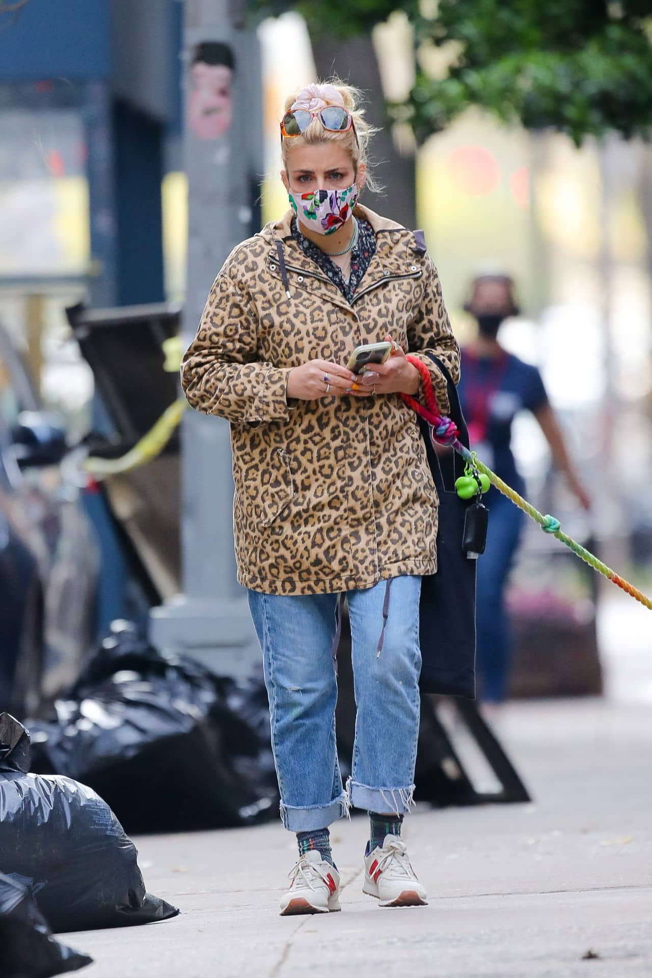 Busy Philipps' Cheetah Print Jacket Look in New York, April 19, 2021 - 1