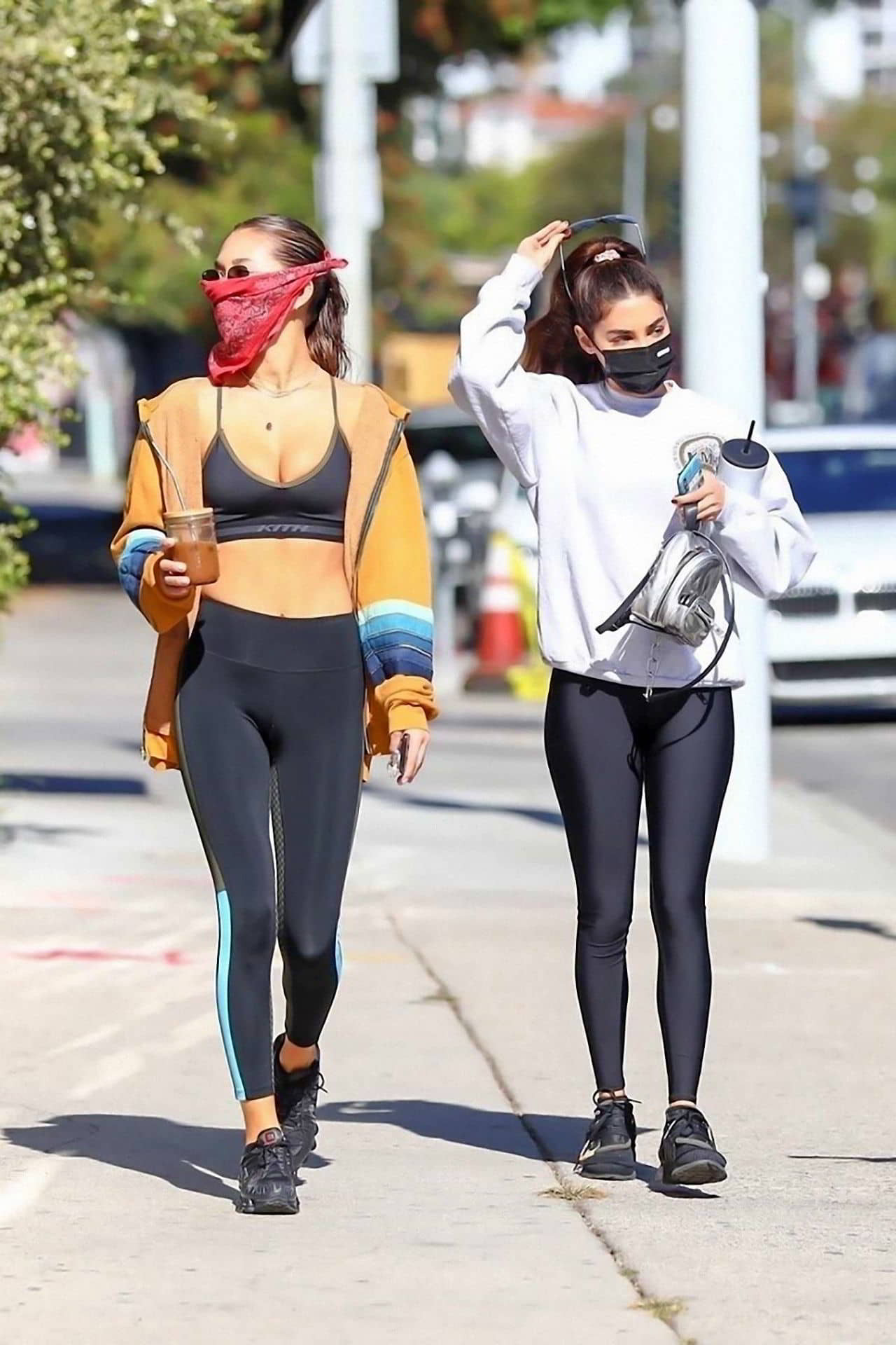 Chantel Jeffries' Black Leggings Look in West Hollywood, November 10, 2020 - 1